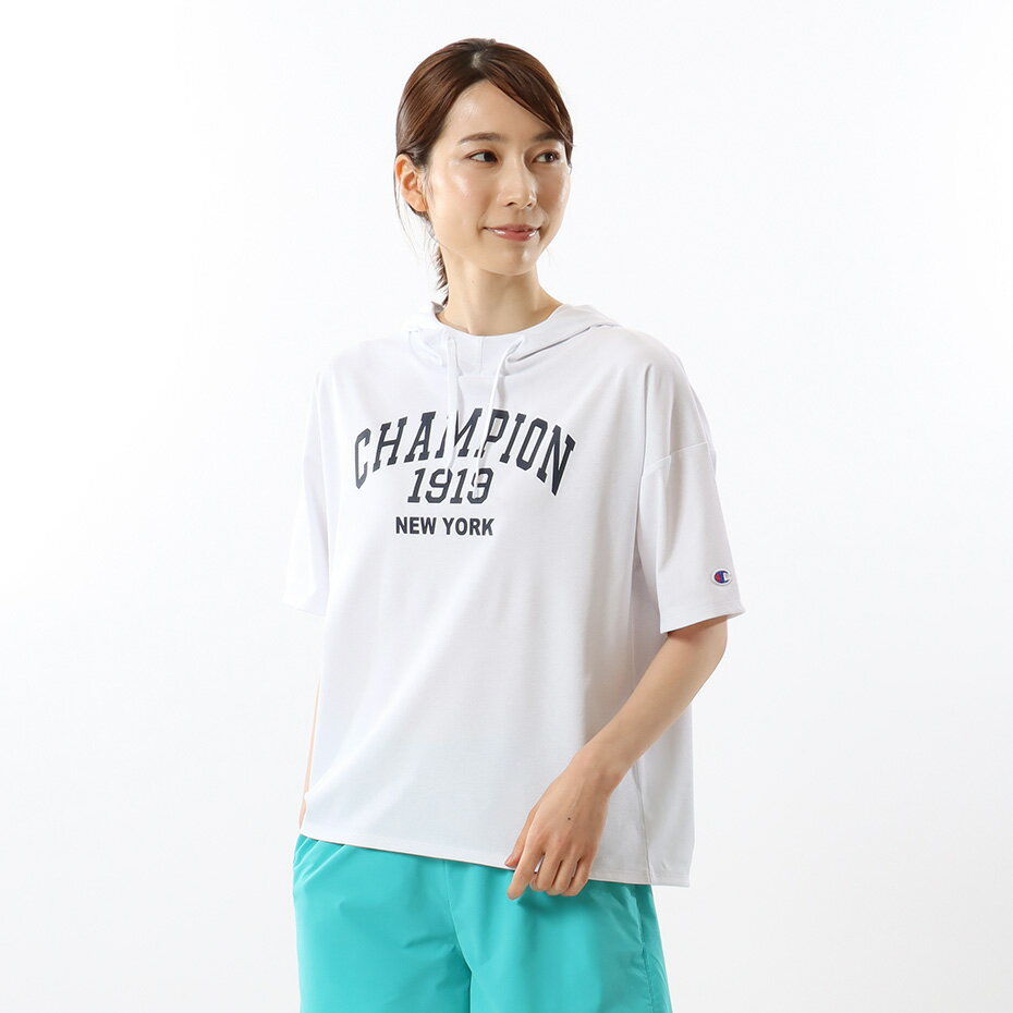 チャンピオン 【公式】チャンピオン【30%OFFセール】Champion ウィメンズ ショートスリーブフーデッドTシャツ 23SS スポーツ(CW-XS320)★半袖 レディース 女性用 女性 スポーツウエア スポーツウェア トレーニングウエア