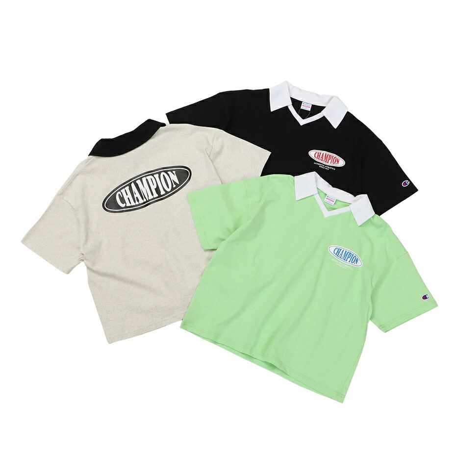 【公式】チャンピオン【30%OFFセール】Champion ガールズ ブイネックネックポロシャツ 24SS ガールズカ..