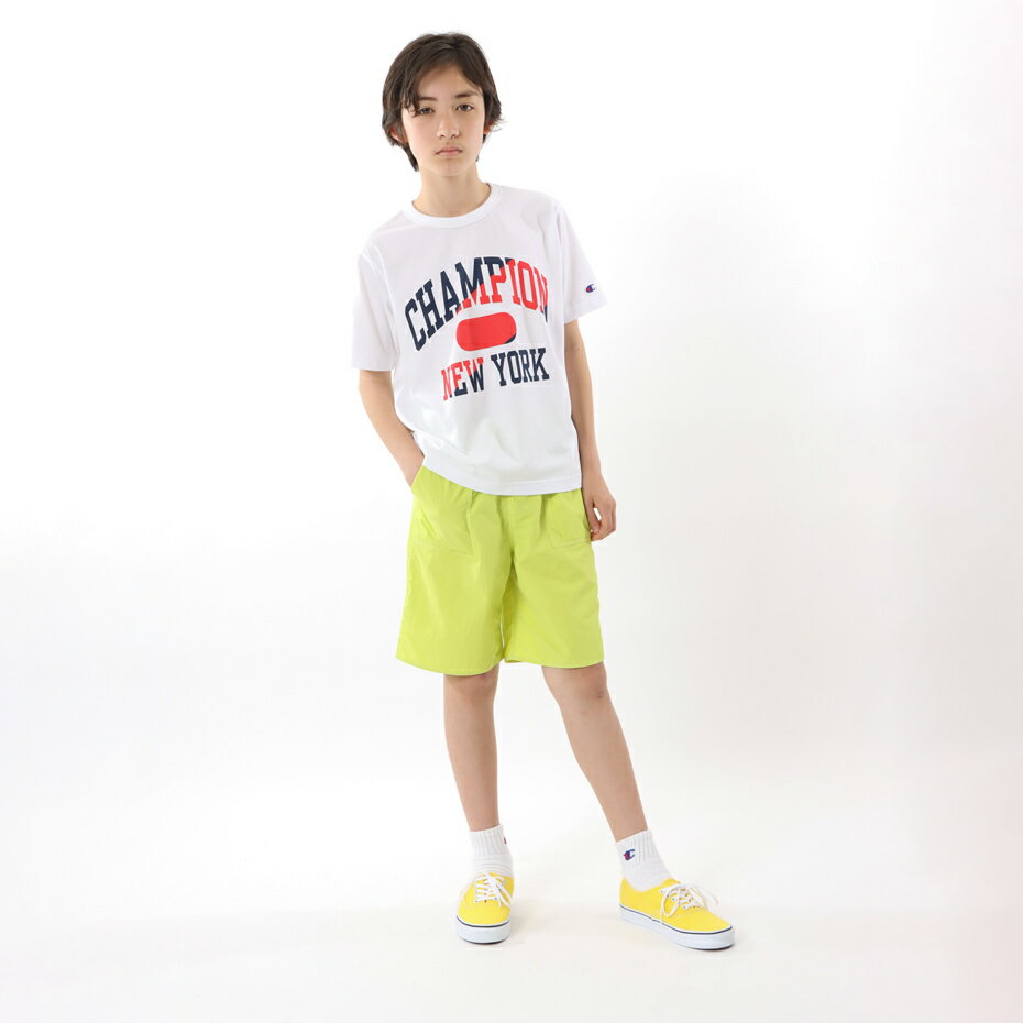 チャンピオン Champion キッズ ショートスリーブTシャツ 24SS ボーイズカジュアル(CK-Z319) ★ 子供 子ども こども 子供服 キッズ 女の子 男の子 sweat スウェット ( トレーナー ) ジュニア カジュアル セットアップ