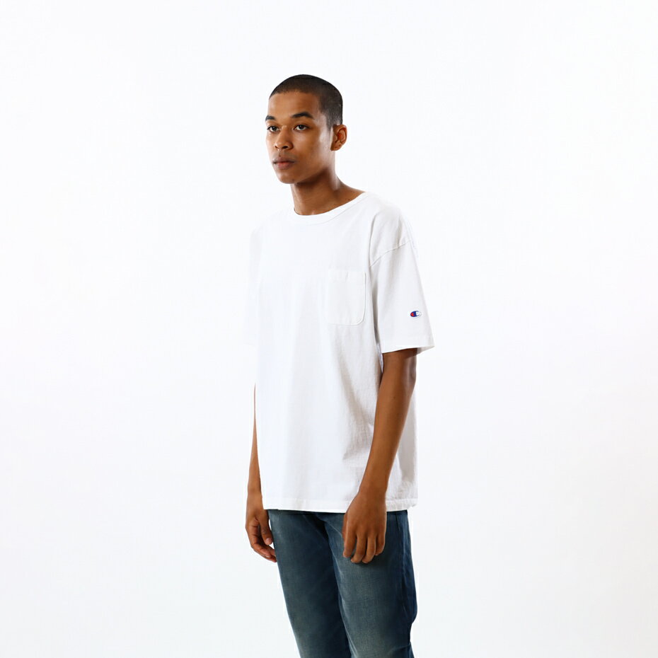 【公式】チャンピオン Champion ティーテンイレブン ショートスリーブポケットTシャツ 24SS MADE IN USA(C5-B303)★半袖 ポケT T1011 ヘビーウェイト メンズ レディース US 無地 厚手生地 アメカジ 定番 モデル ホワイト ブラック