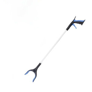 ゴミクランプ、マジックハンド、グラブバー、ゴミクランプ、補助ハンド、ロング、マグネット内蔵、折りたたみ式、アルミ合金とABS、先端方向変更可能 ( CMストレートロッド,オレンジ色)