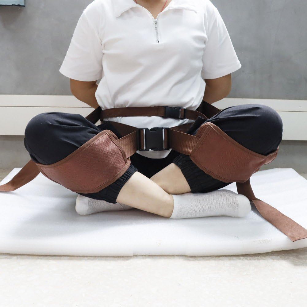 Ayrsjcl 腰用ベルト 調整可能 瞑想サポート ヨガ・ピラティス・ダンス・リハビリ用運動補助ベルト