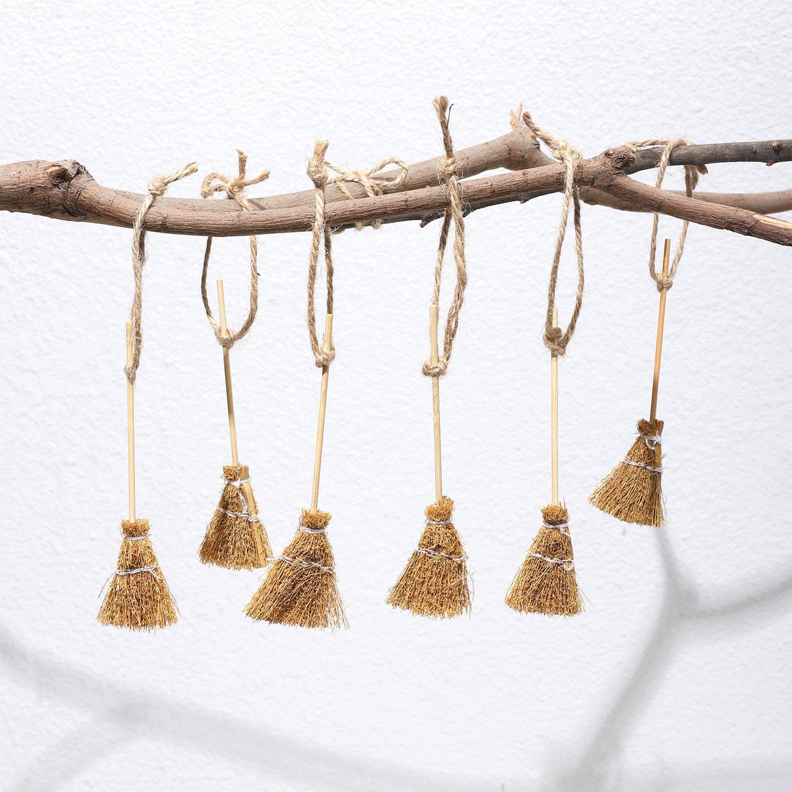ウィッチブルーム - ミニチュアほうき 小道具 - ドールハウス家具装飾品 パーティー・劇場・舞台・フェ..