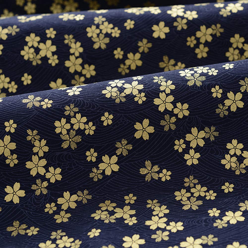 生地コットン和風カットクロス赤い柄風呂敷布着物衣装手作り布おしゃれ金インク手芸生地はぎれ華やかパ..