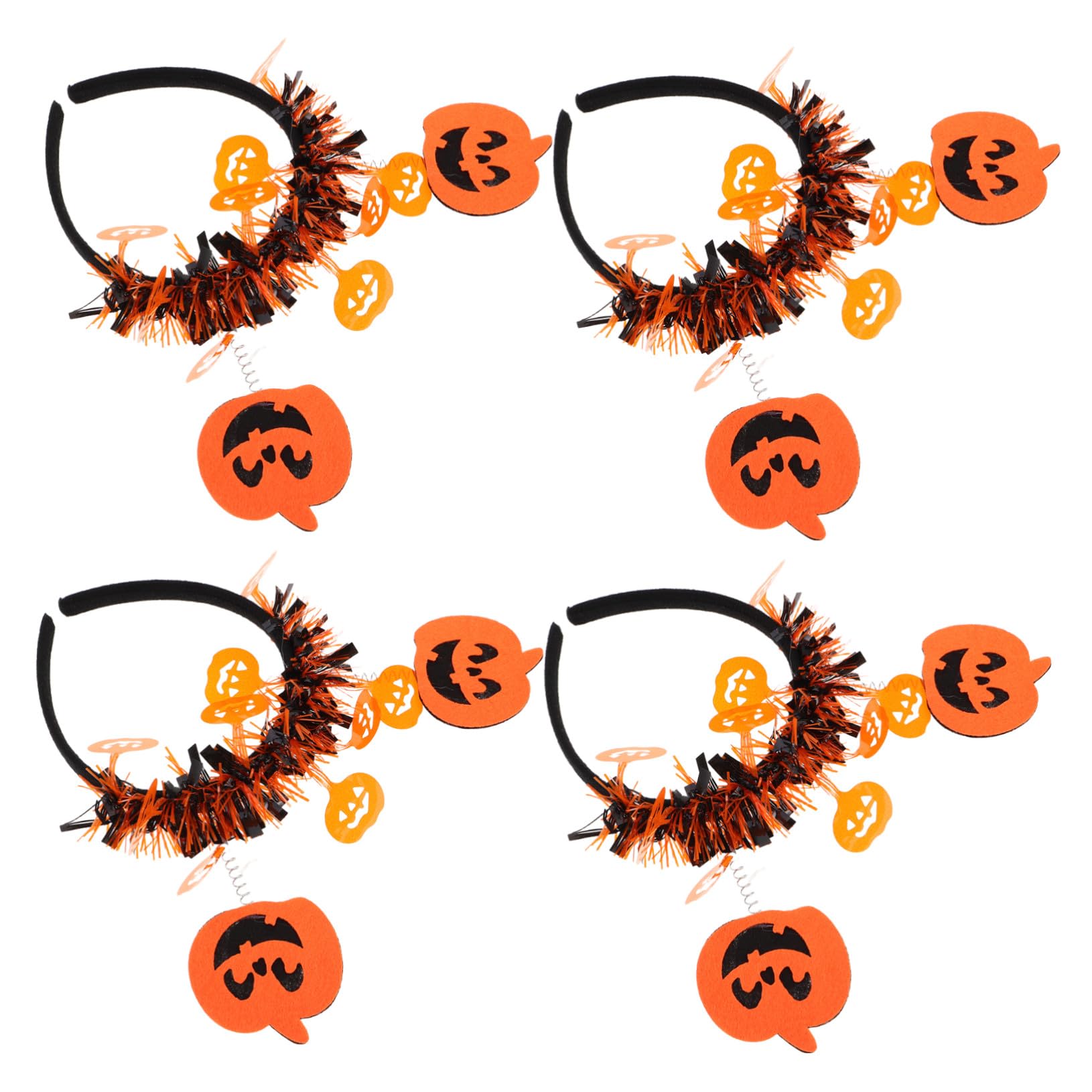 [] 4個 ハロウィン パーティー ヘア バンド パンプキン ヘア フープ 用 パーティー パンプキン ファッ..