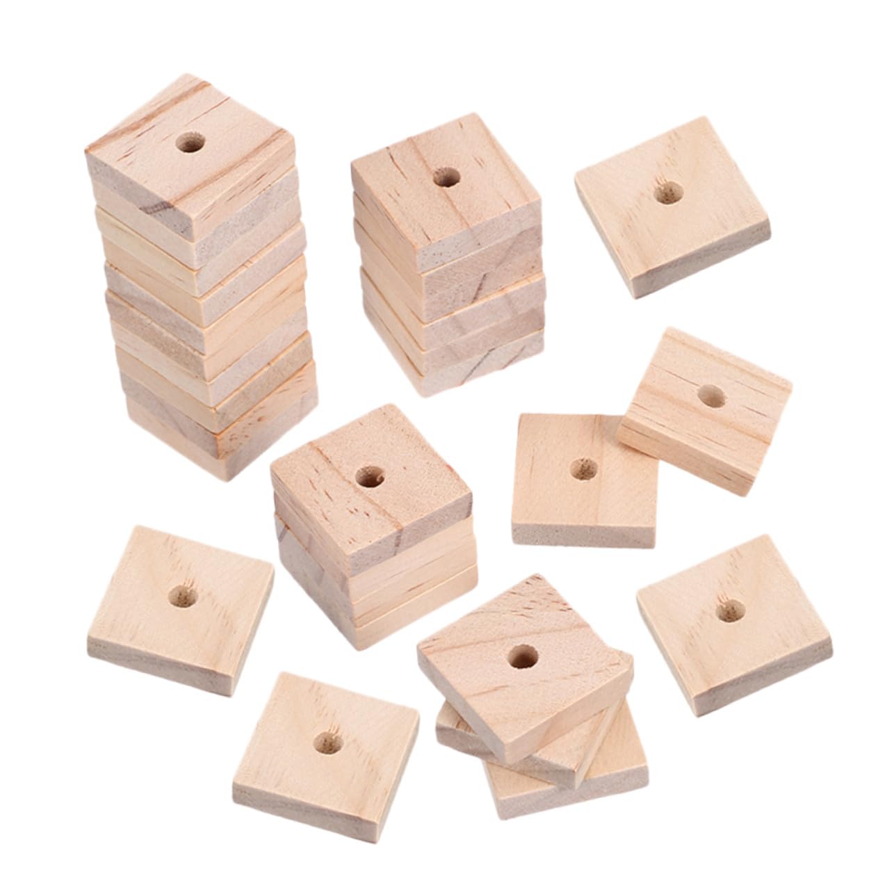 120個鳥用かじり木 ブロック 無塗装木片 手工用 な 鳥おもちゃ制作