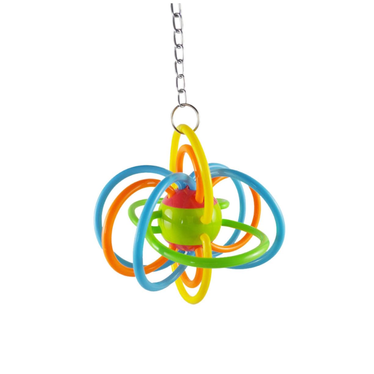 カラフルな鹦鹉咀嚼 属とアクリル製 耐久性あり 歯の健康促進 鳥 ハムスター マウス対応 ペット用遊具