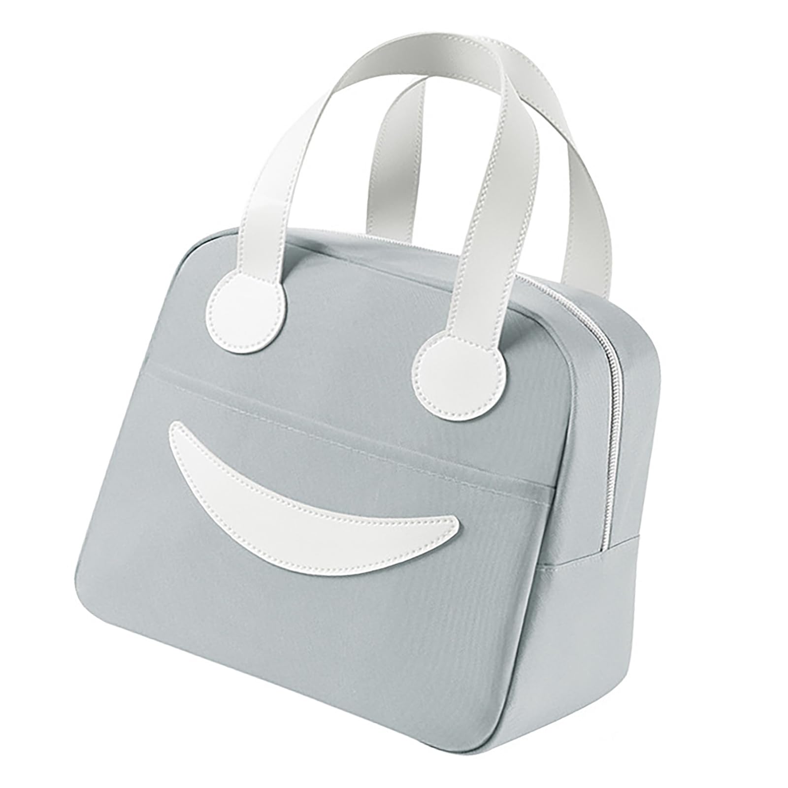 スマイルデザイン ランチバッグ 保冷 保温 お弁当 ケース お弁当入れ 大容量 アルミ素材 バッグ 軽量 大容量 通勤 通学 遠足 ピクニック キャンプ