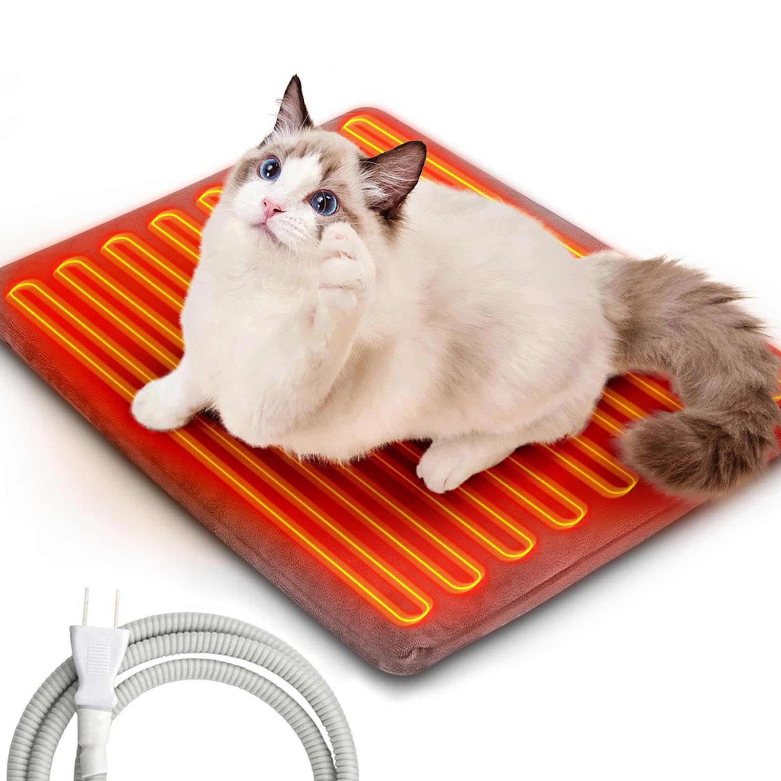 ペット用ホットカーペット ホットマット 犬用 ホットカーペット 猫 犬 ヒーターマット ペットホットマット 猫犬用ホットカーペット ペット ヒーターマット 厚手 猫のヒーターマット 角型 カバー付き 噛み付き防止 一年メーカー保証 体温蓄熱 洗える 20W 省エネ 暖房器具