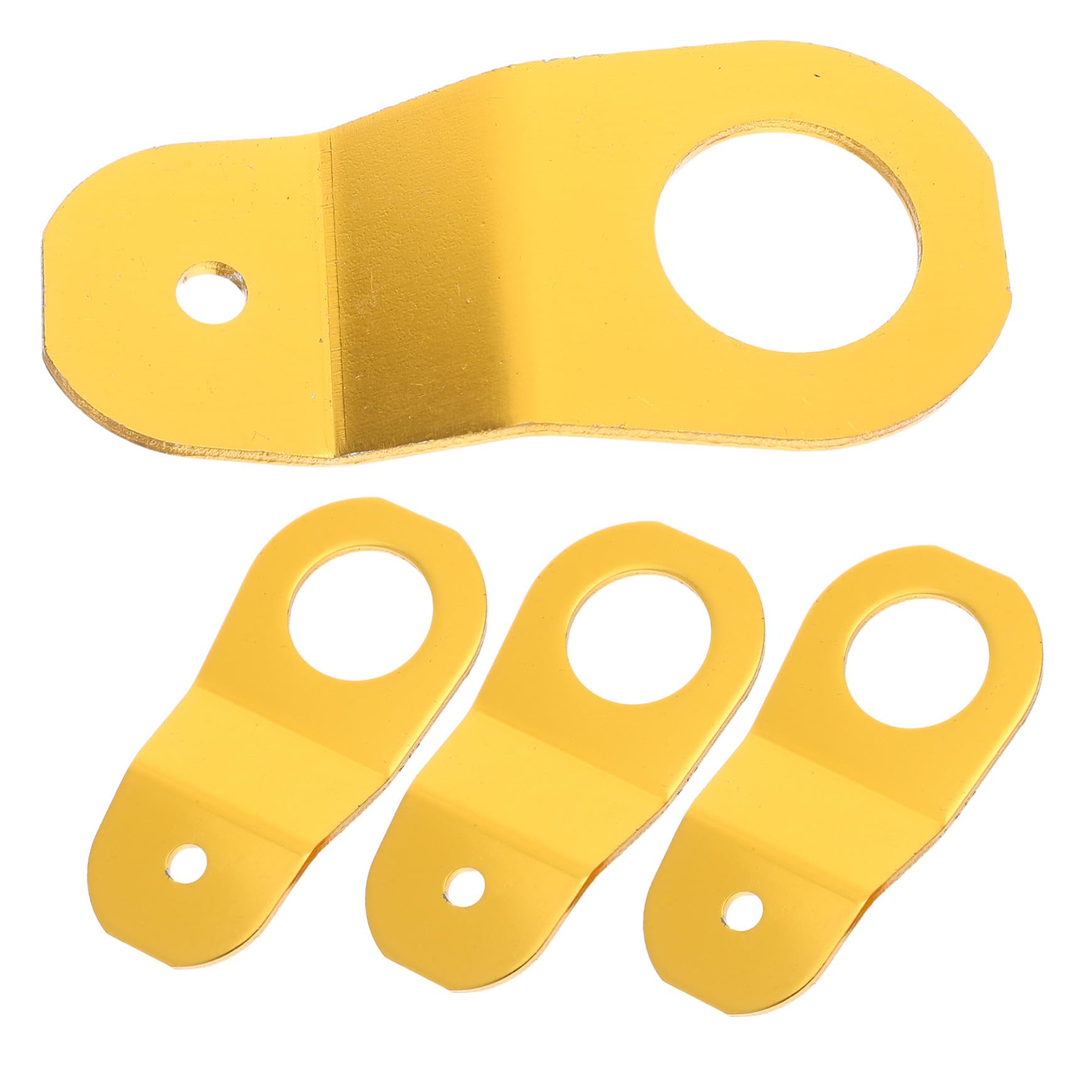 4個アルミ製エンジン水箱ラジエーター上部ブラケット 耐高温 振動低減 静音設計 自動車用補強パーツ ゴ..