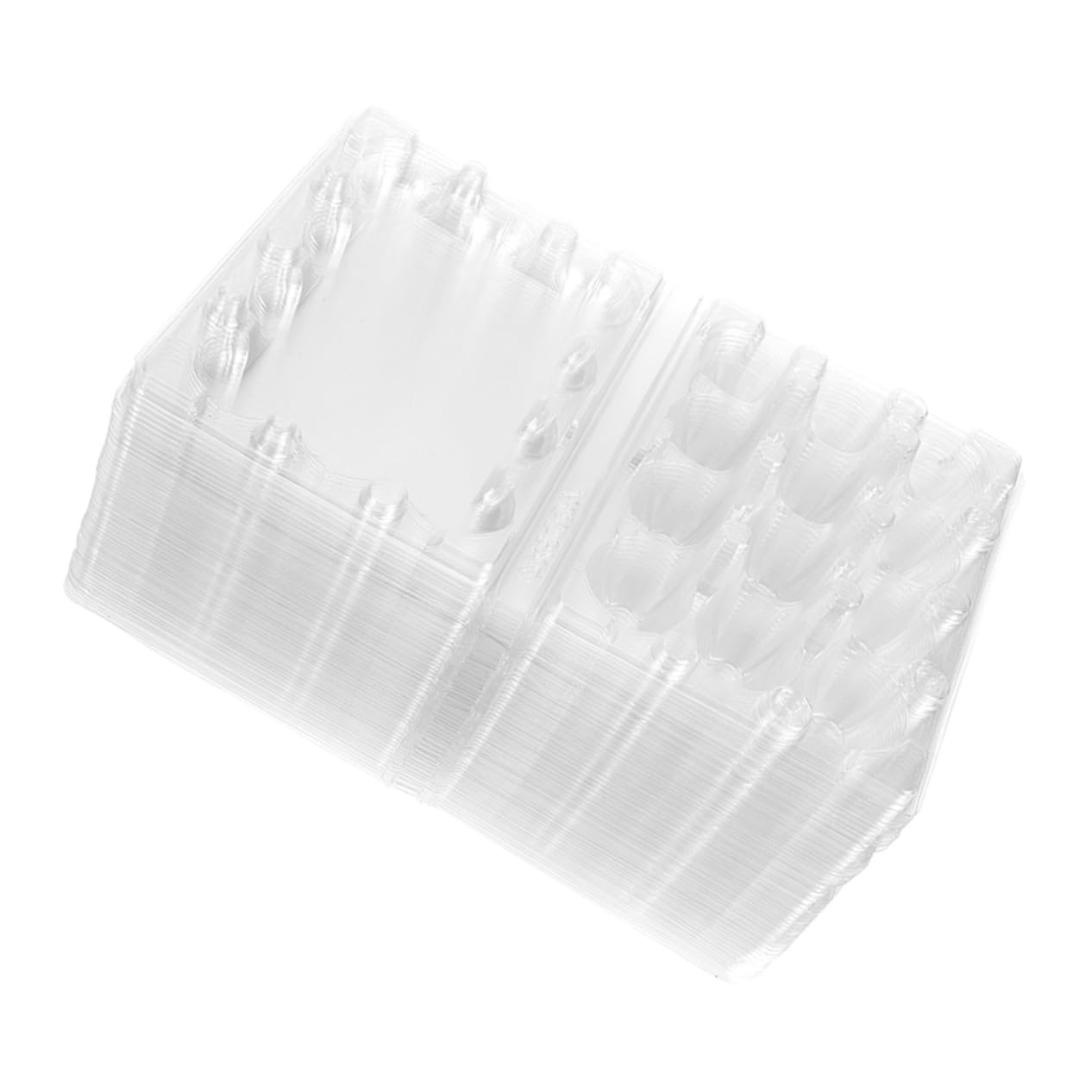 100個 入り透明うずら卵トレイ 軽量コンパクトプラスチック容器 冷蔵庫対応安定収納 業務用 家用キッチ..