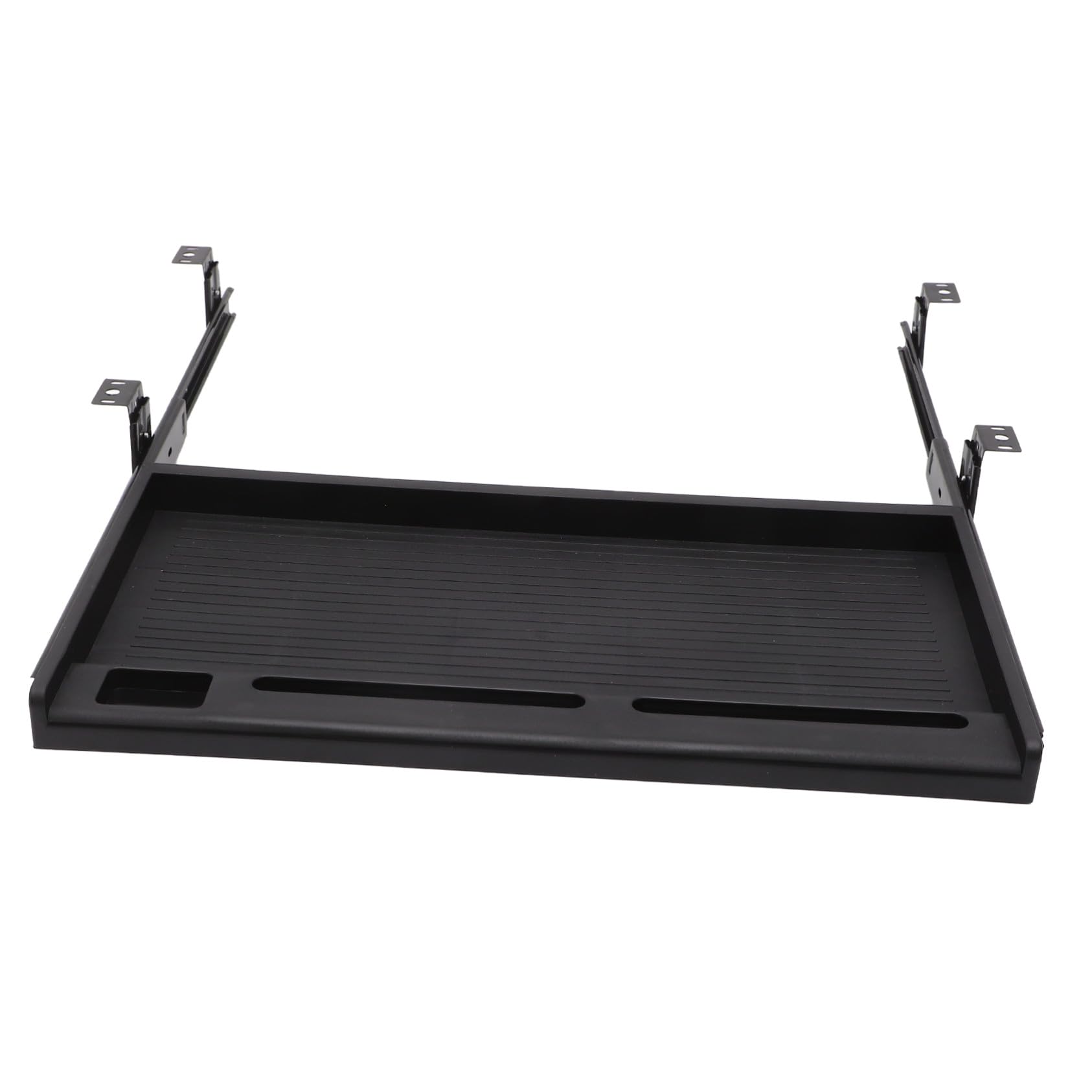 デスク下スライド式キーボードトレイ 引き出し型キーボードホルダー 省スペース設計 人間工学に基づく..