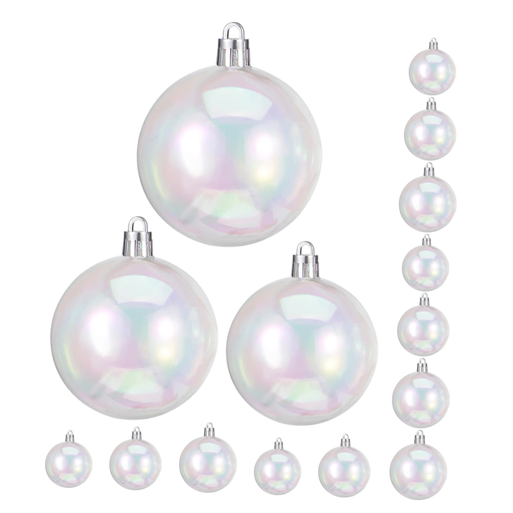 30個クリスマス 透明ボール オーナメント ホログラム ツリーデコレーション 吊り下げ飾り パーティー用多球体