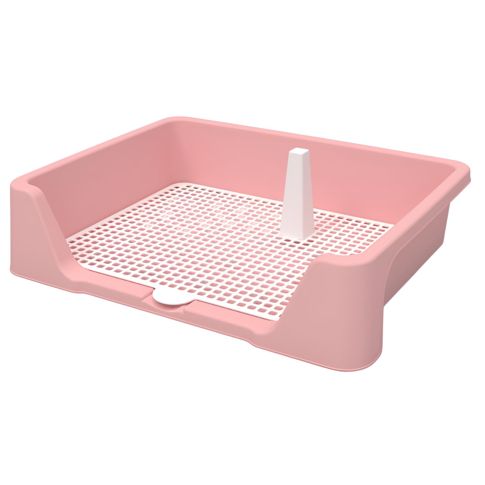 【防止糞踏みトイレ】犬用トイレ 中小型犬用 清潔安心 サクラピンク 高密度ポリエチレン