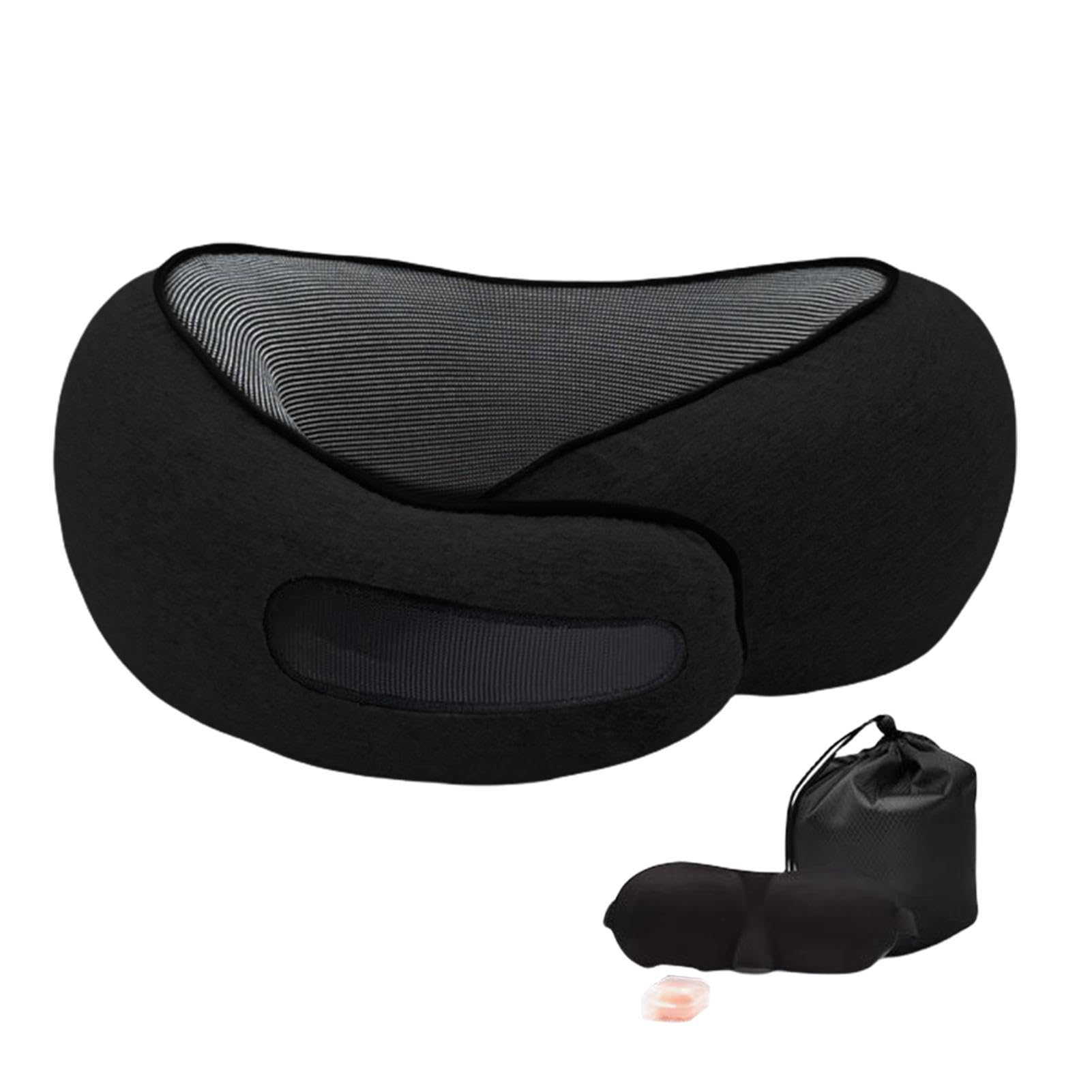 飛行機ネックピロー - カタツムリネックピロー | 快適なカタツムリネックサポート枕 飛行機や車での旅..
