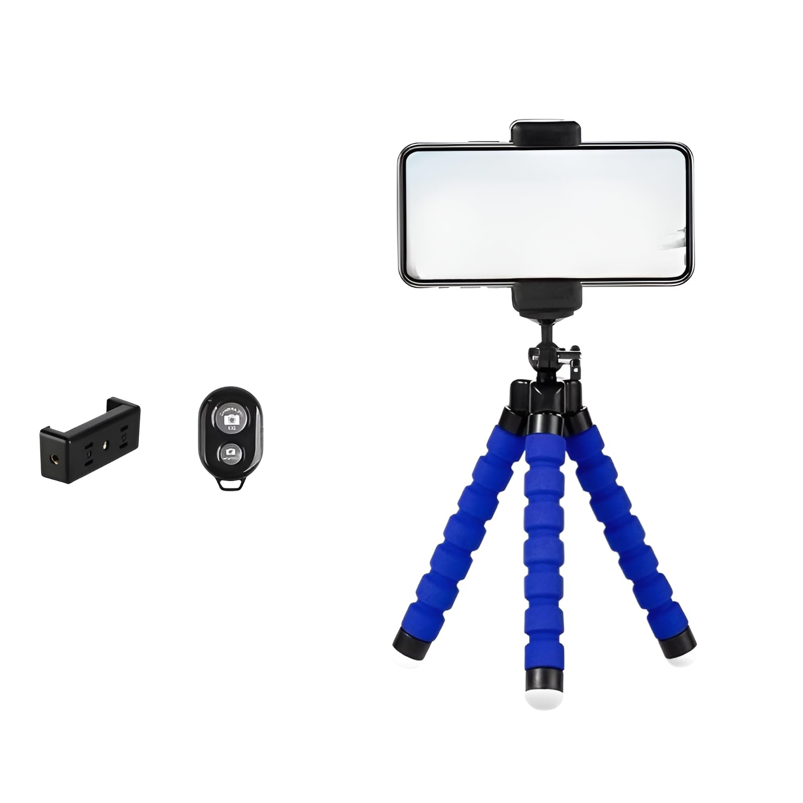 【オクトパス三脚】多機能ポータブルスタンド スマホ・カメラ用 自撮り 軽量安定 旅行・自撮りに便利 ..