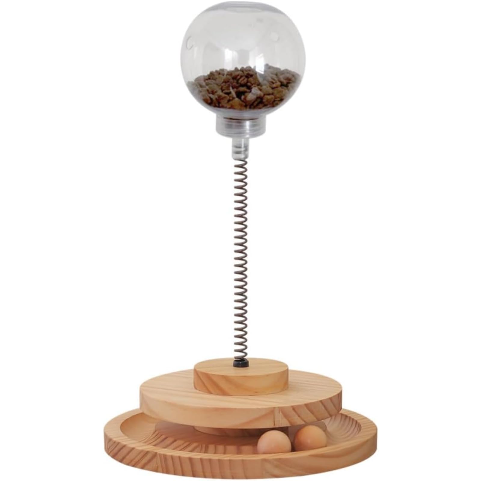 猫 おもちゃ 餌ボール 餌入れ ボール 一人遊び 猫おもちゃ ねこ ネコボール回転盤 運動不足解消 ストレ..