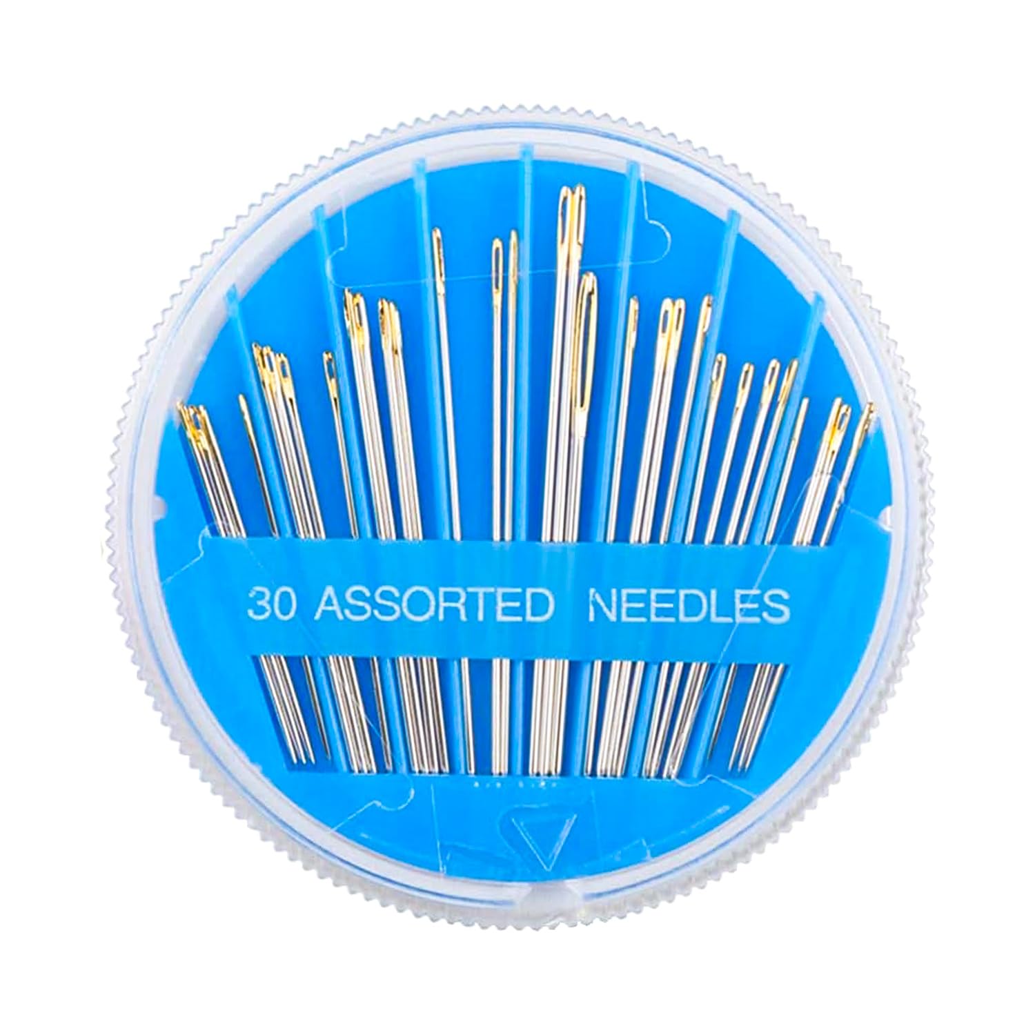 30本縫い針 シャープな刺繍針 丈夫な手縫い針 手縫い針 プラスチック針ボックス付き刺繍針 手縫い修理..