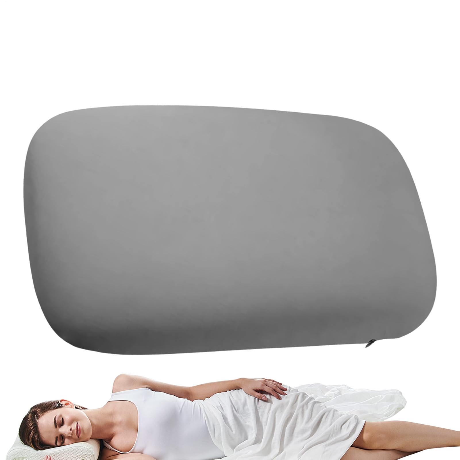 キャンピングピロー - 睡眠用ヘッドレスト,エルゴノミクス設計 携帯用 折りたたみ式 冷却ジェル 低反発..