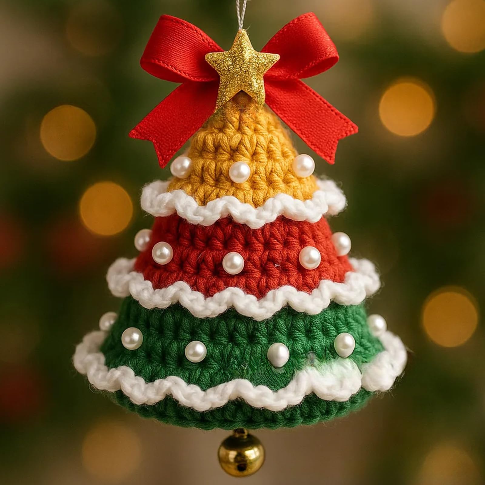 木祭りの木のためのニットサンタクリスマスベル装飾飾り飾り飾りサンタツリーの装飾パーティーのための装飾