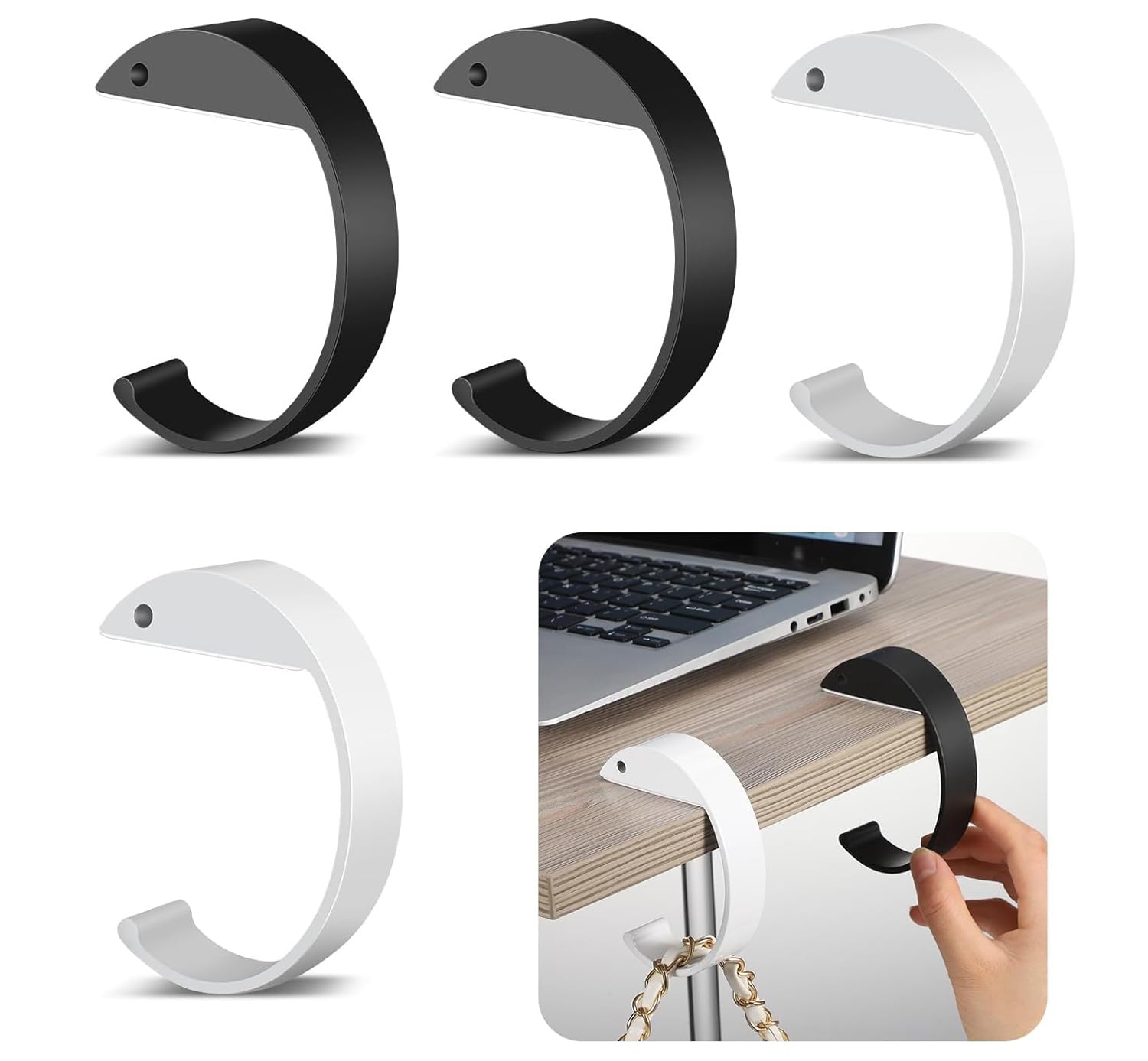 型ハンドバッグフック テーブル用 ハンドバッグハンガー デスク用 高耐久 ハンドバッグフック フロディ..