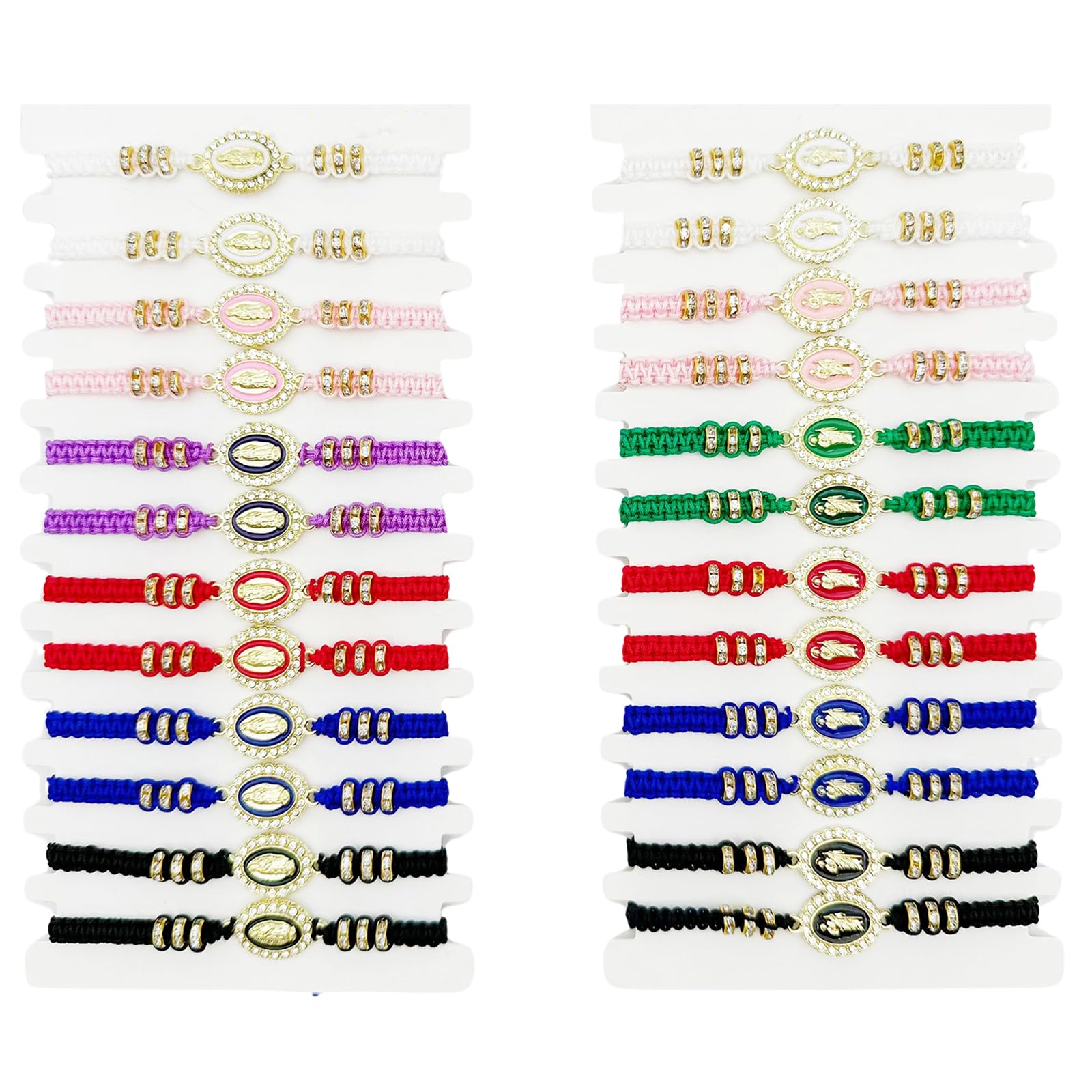 24/12個 メキシコのブレスレット 聖母マリア サンユダ レディース ガールズ レッドストリング イーブル..