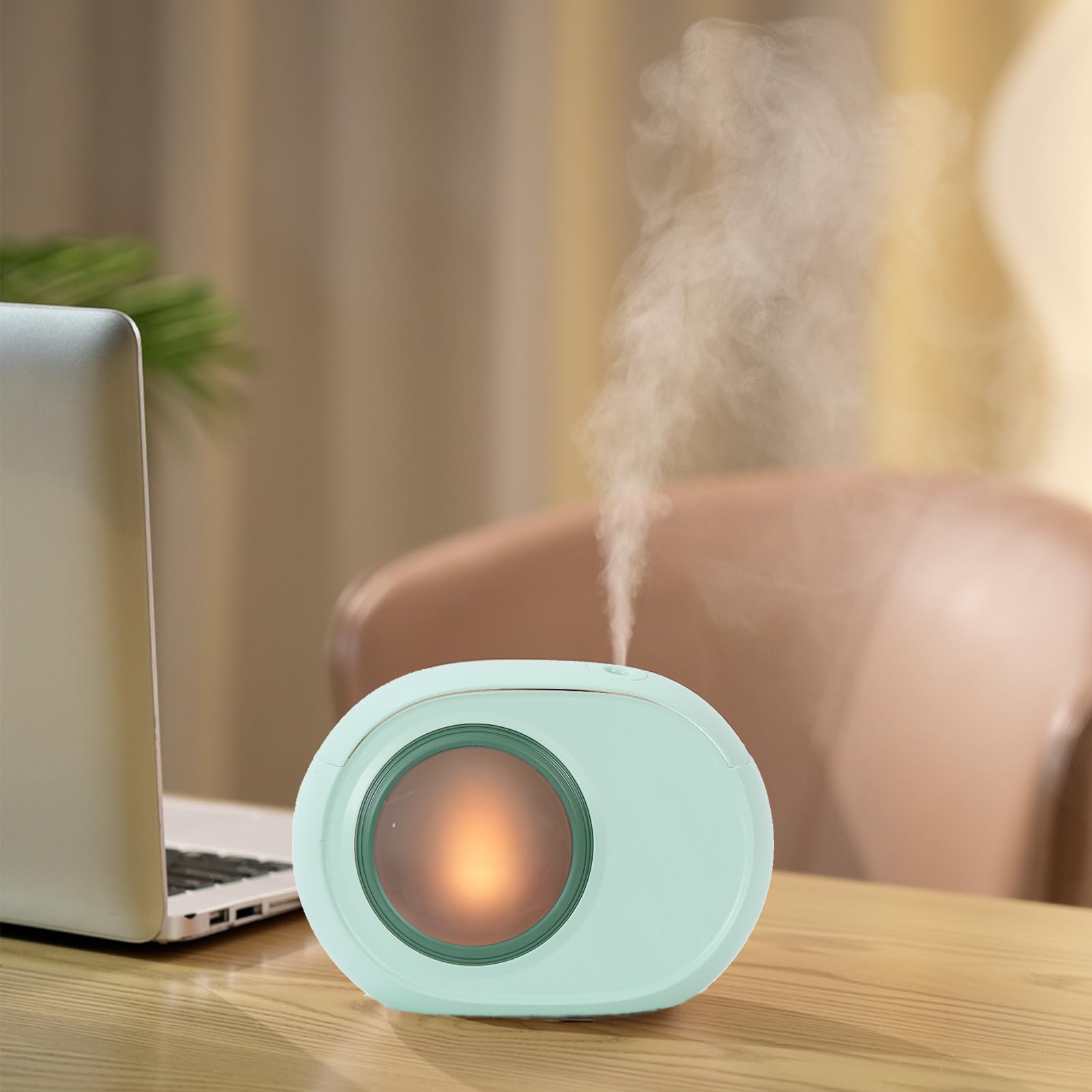 400 ミニアロマテラピーディフューザー ナイトライト付き 1800 バッテリー駆動 コードレス エッセンシ..