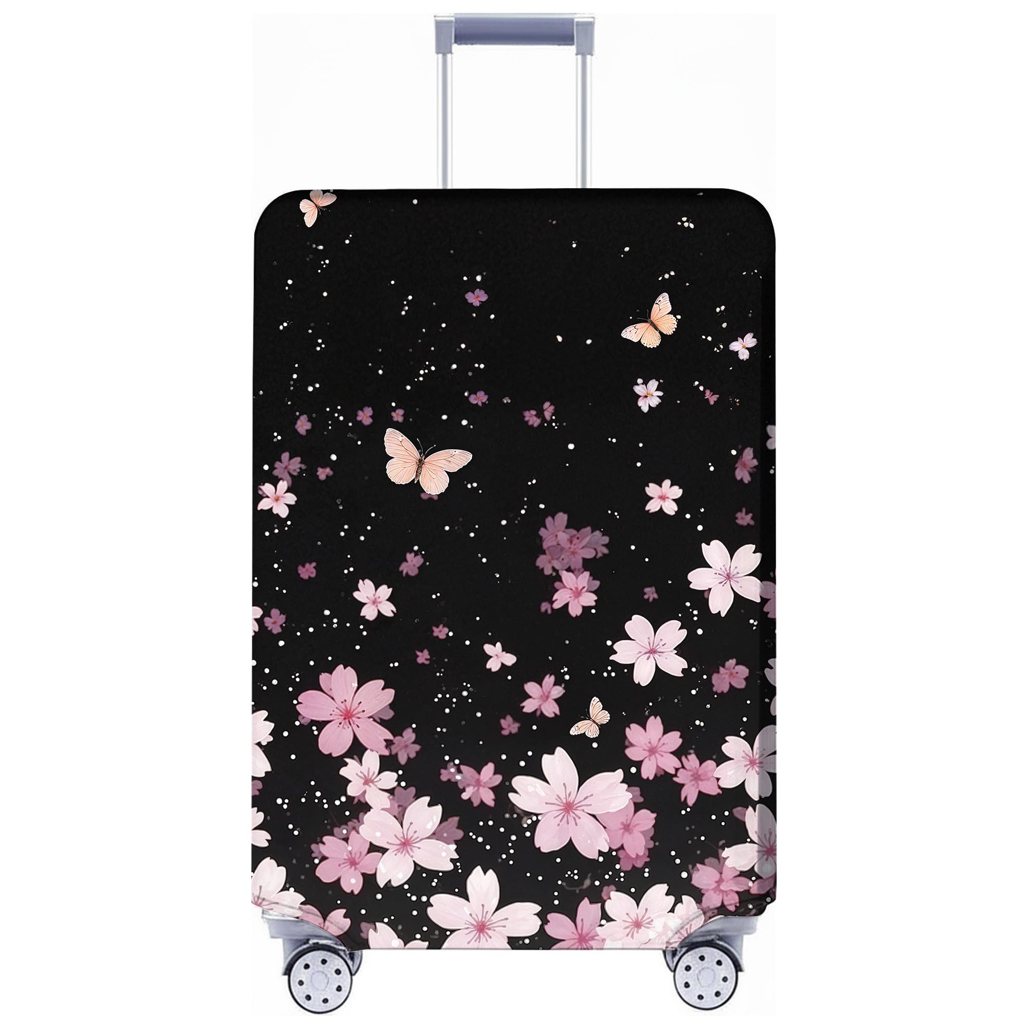 スーツケース用荷物カバー 承認済み スーツケースカバー プロテクター 伸縮性 22~26インチの荷物用, パ..