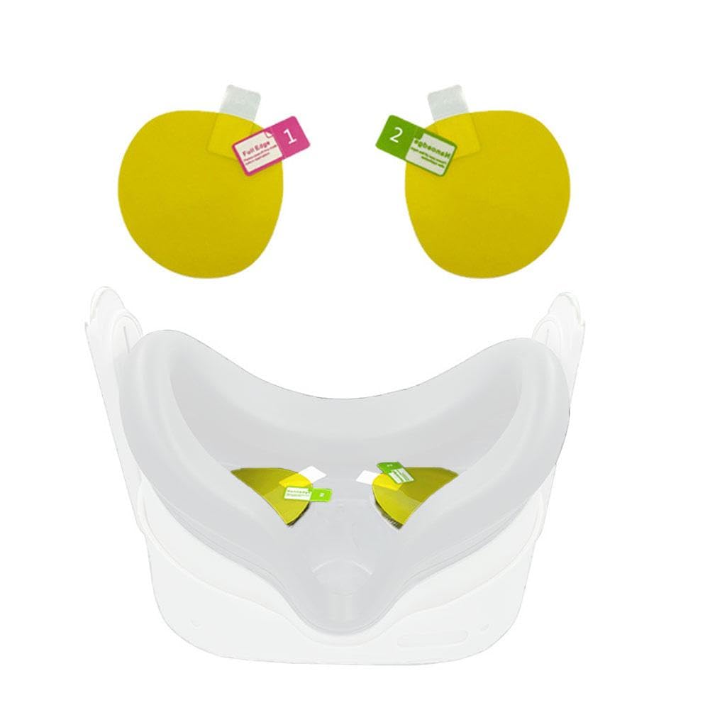 イエローレンズフィルム 2組 3用 傷防止 レンズカバープロテクター 3アクセサリー用 フロント&;バック..