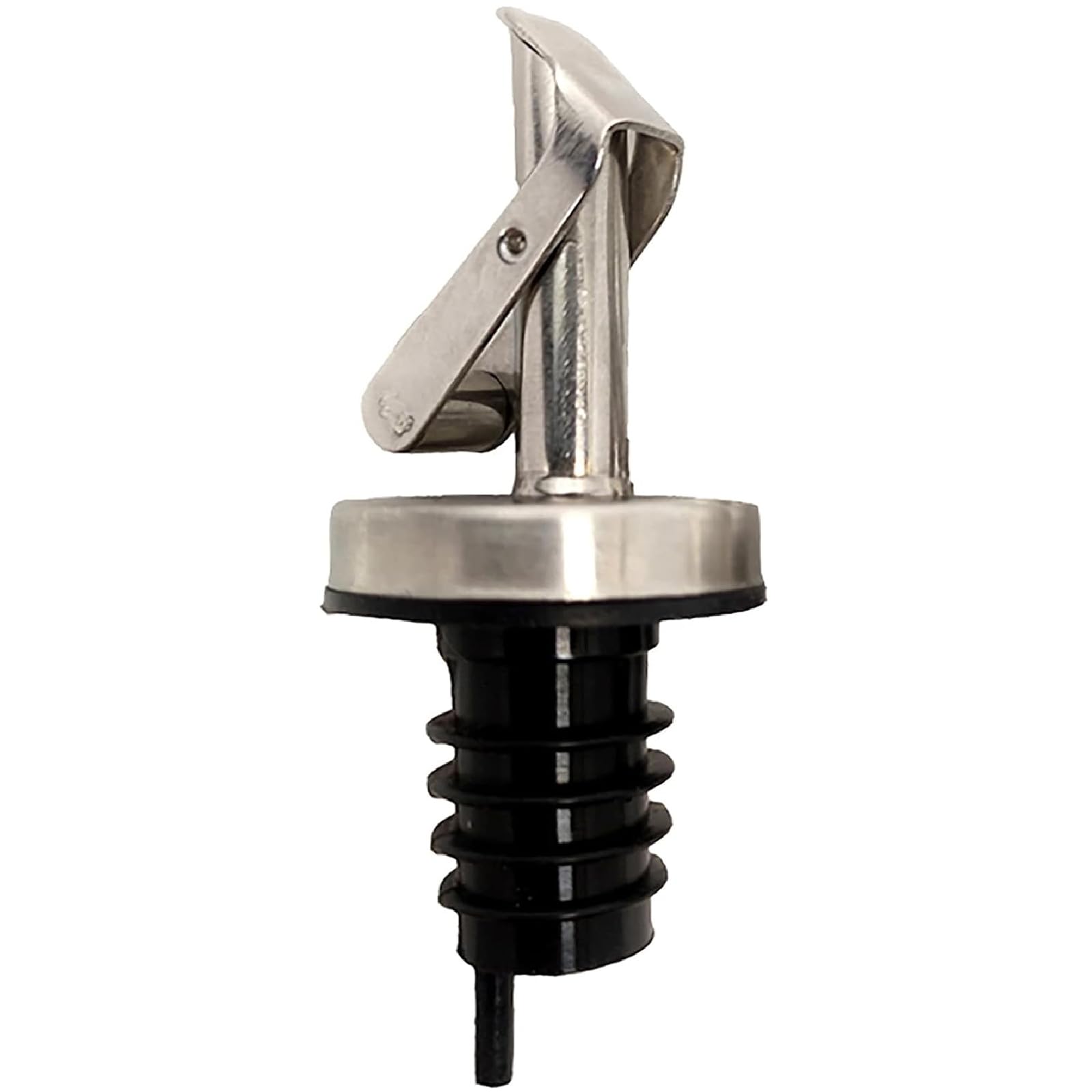 オリーブオイル注ぎ口 注ぐ装置、ふたが付いているステンレス鋼のワインの注ぎ口、円錐ノズルが付いて..