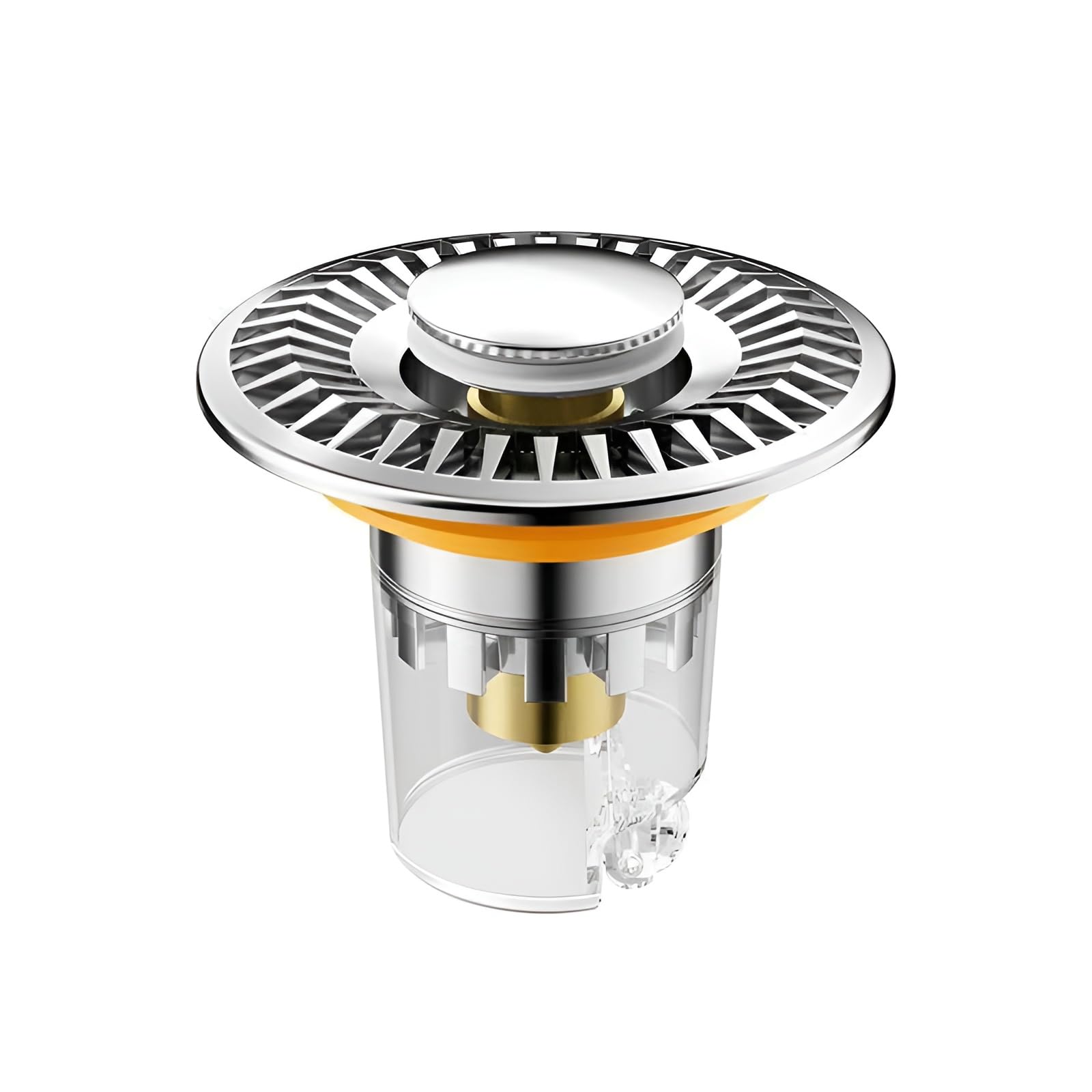 洗面台 排水栓 洗面台 ヘアキャッチャー 新設計ポップアップ式 防臭 虫対策 三重構造 ステンレス 真鍮製 錆びない 目詰まり防止 簡単設置 28-40mm対応 ワン排水 キッチン 浴室 洗面器 水回り掃除しやすい