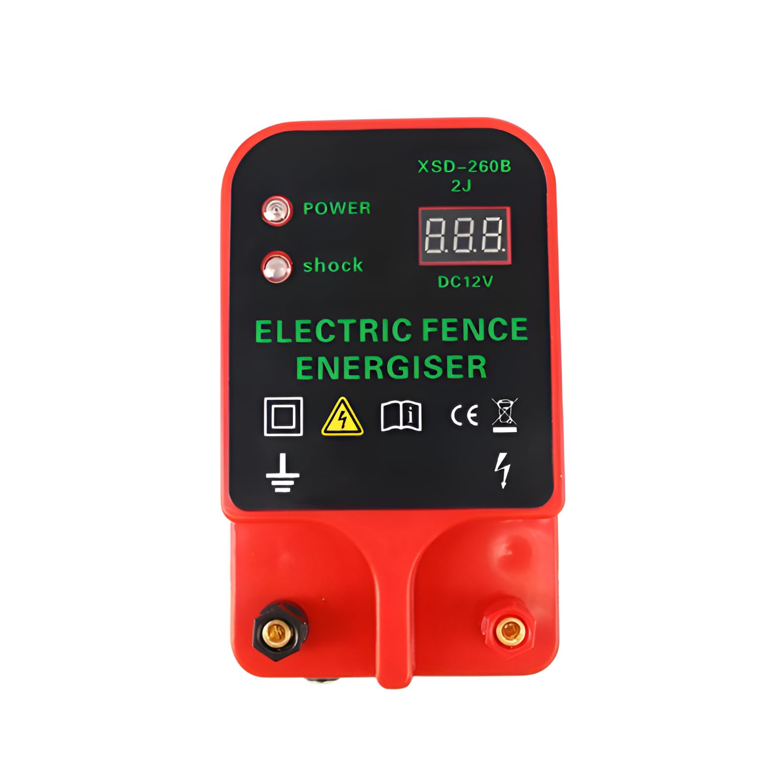 【農業用 電気柵 本体 10km対応】高出力 パルス 電牧器 防水 耐候性設計 LCD電圧表示 12V/110V両対応 ..