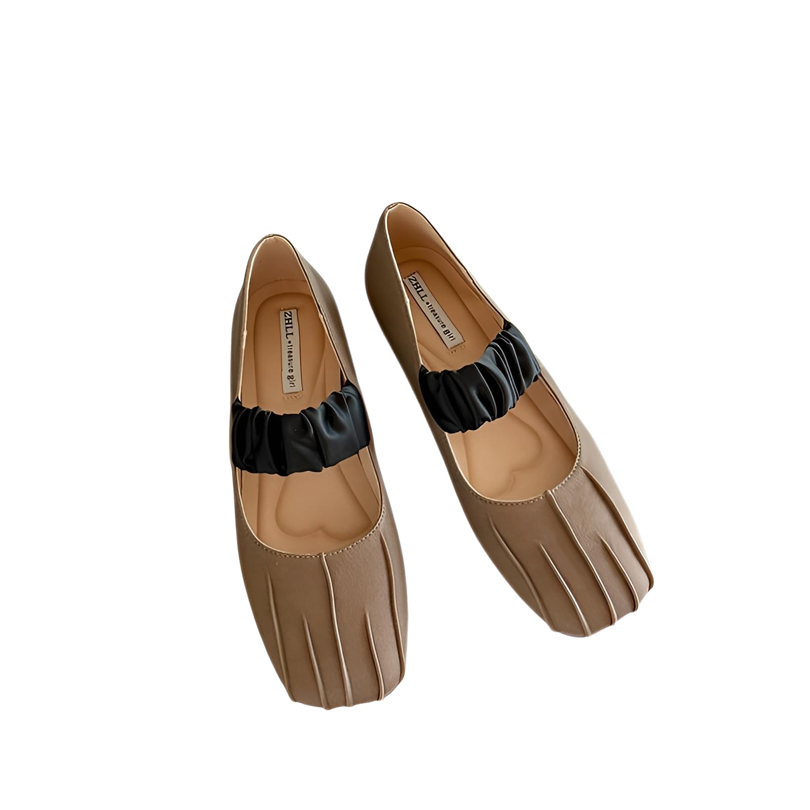 通勤用ワイド幅パンプス【スクエアトゥ】 大きいサイズ(35-45) 快適ワイドト クッション性 おしゃれ 春夏秋 普段使い ブラック/ベージュ/カーキ