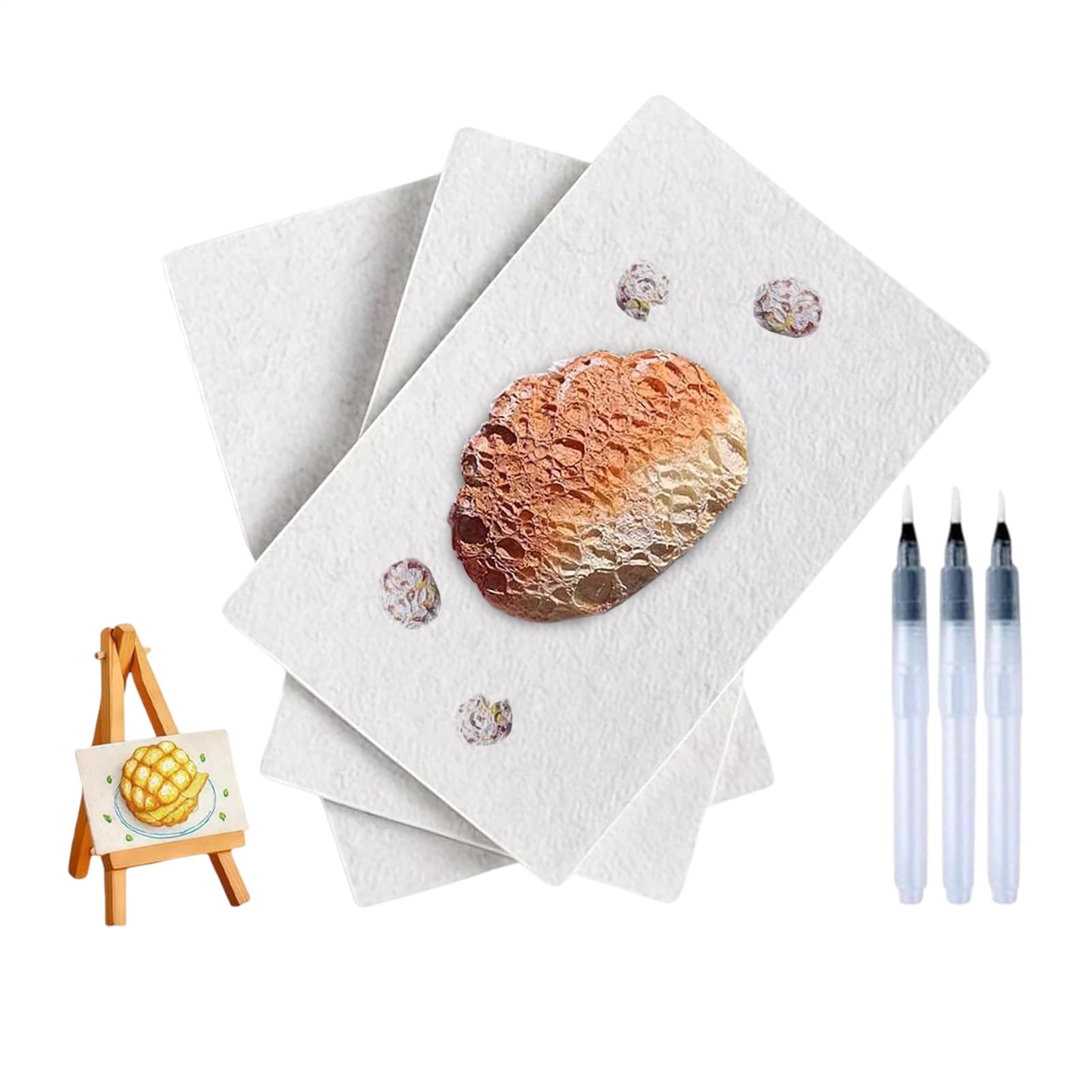 3D キャンバスペーパースポンジ - 描画用ペーパーセット,子ども向けクラフトアクセサリー 3Dアート用品..