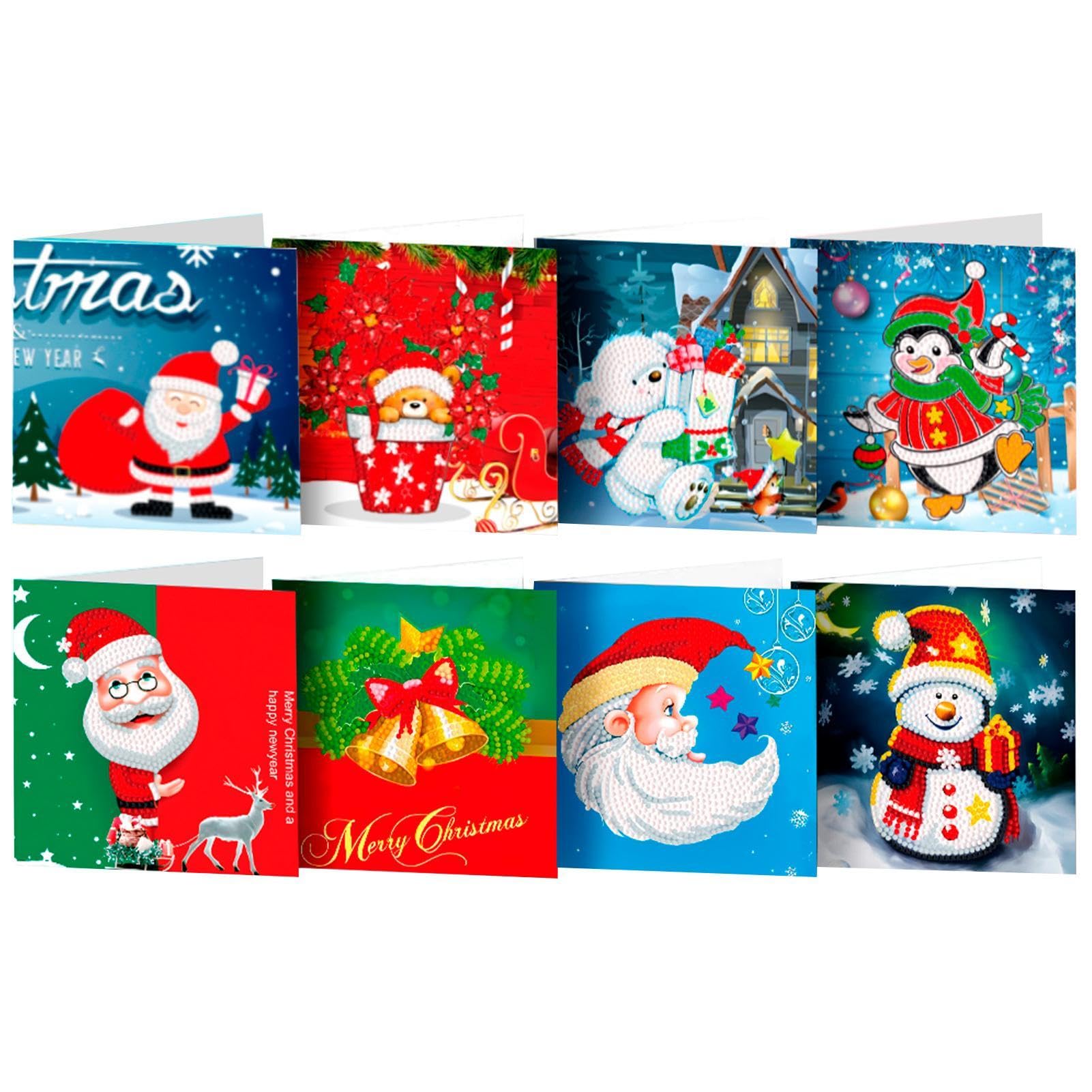 ラインストーン絵のクリスマス カード、ラインストーン絵のクリスマス グリーティング カード - ビスタ..