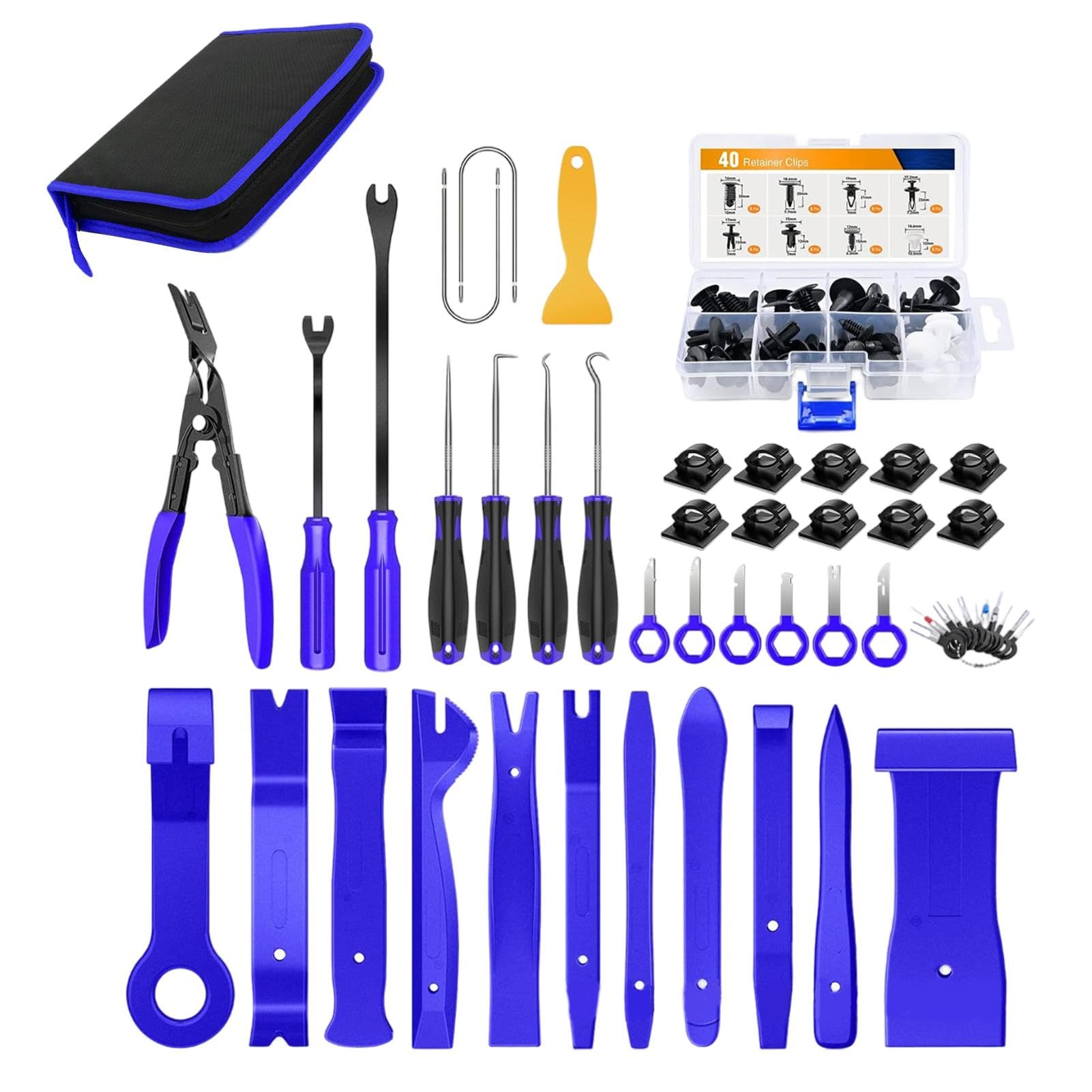 カートリム取り外しツール、自動車パネル取り外しツール - カーツール ファスナーリムーバー ダッシュ..