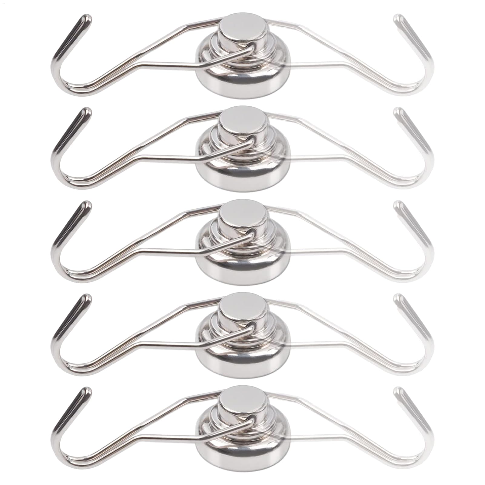 マグネットフック 重荷重,5個 重荷重 マグネットハンガーフック | 強力磁石 家庭用整理ツール パントリ..