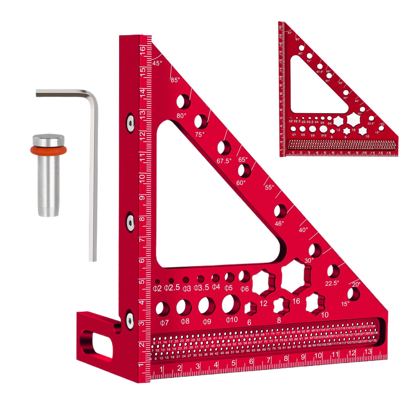 3Dマルチマーキングスクエア - 三次元計測カーペンタープロトラクターフレーミングスクエア | 計測工具..