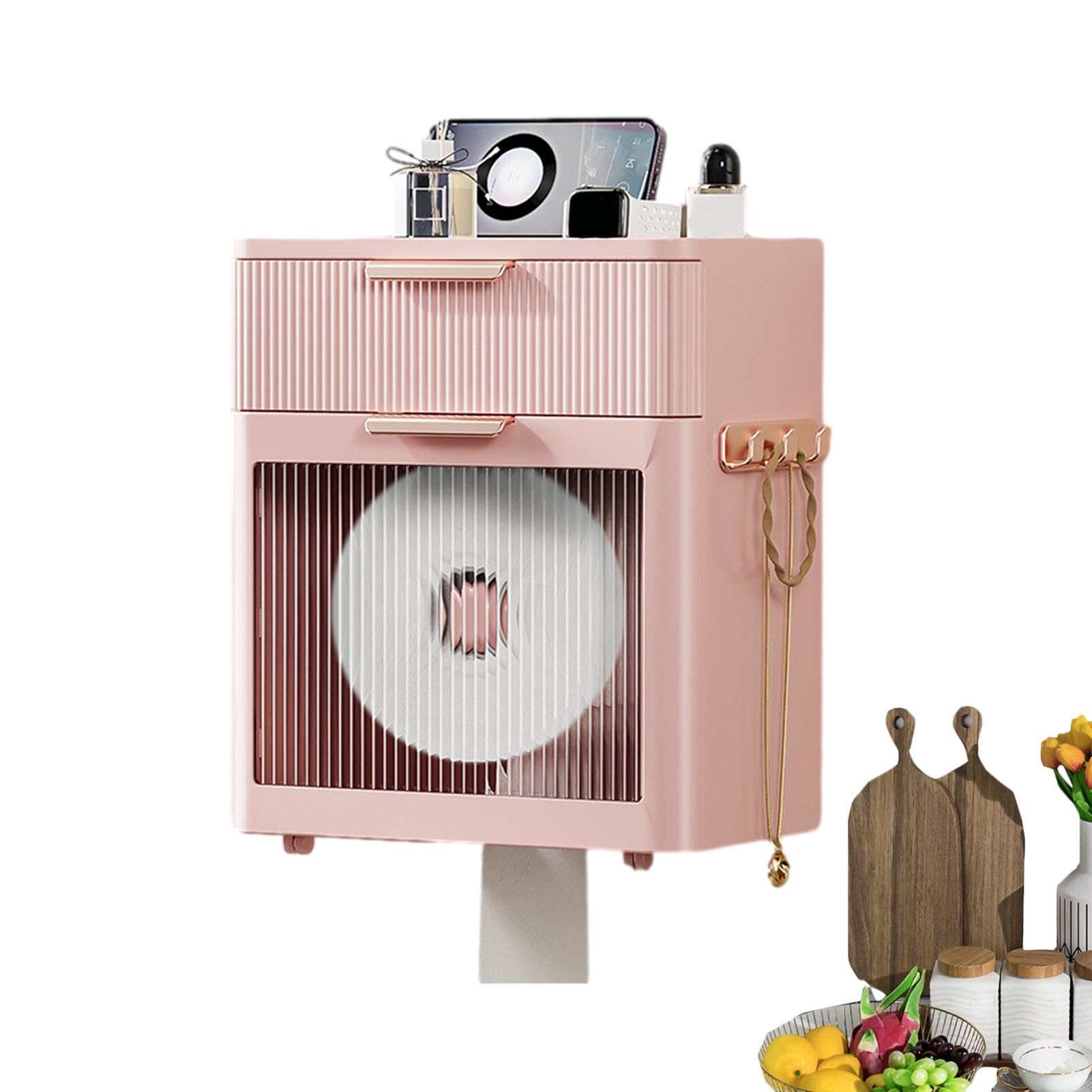 ペーパーディスペンサー ウォールマウント トイレットペーパーホルダー ティッシュディスペンサー 大容..