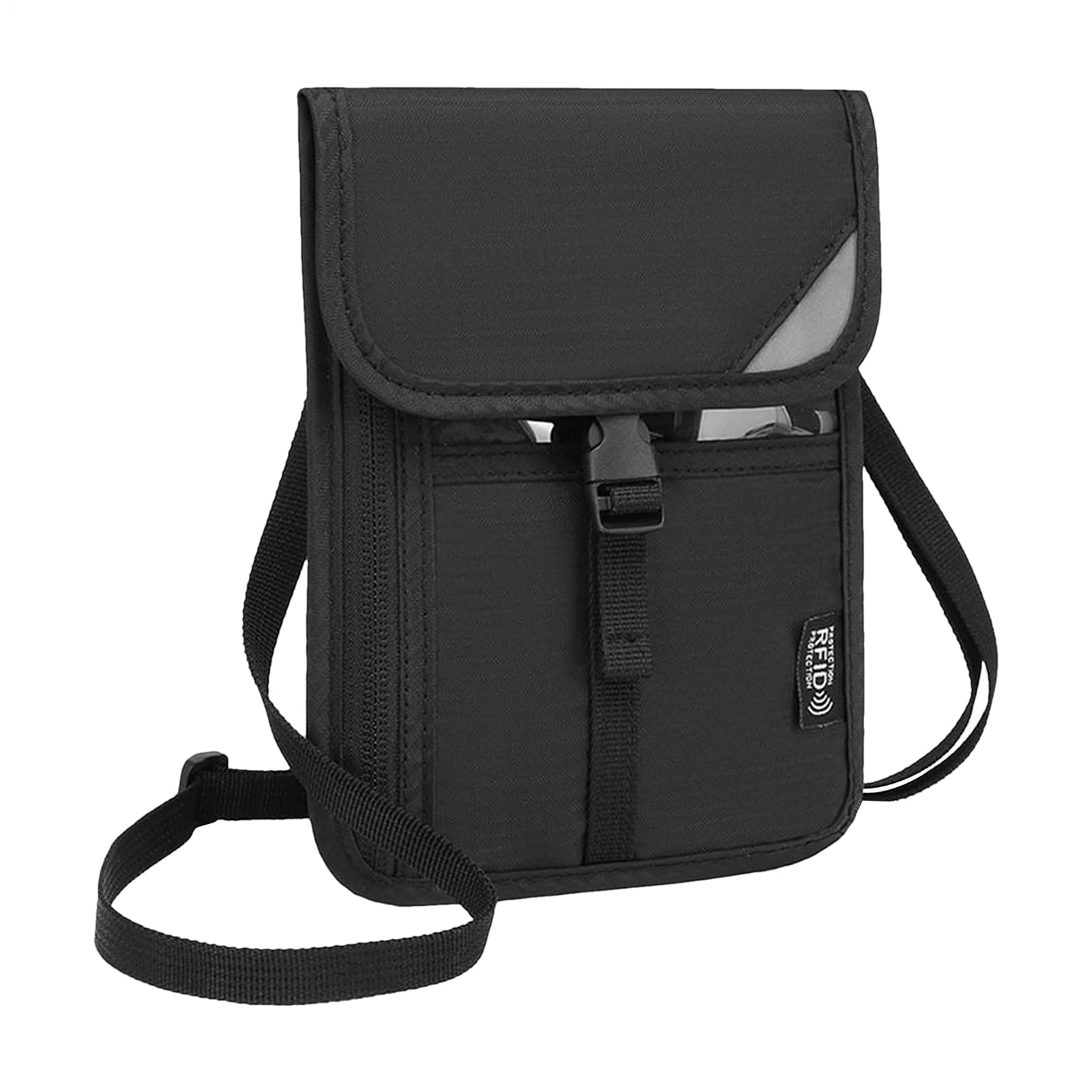 トラベルパスポートケース - パスポートトラベルウォレット ケース,男性用多ポケット整理財布 防盗 防..