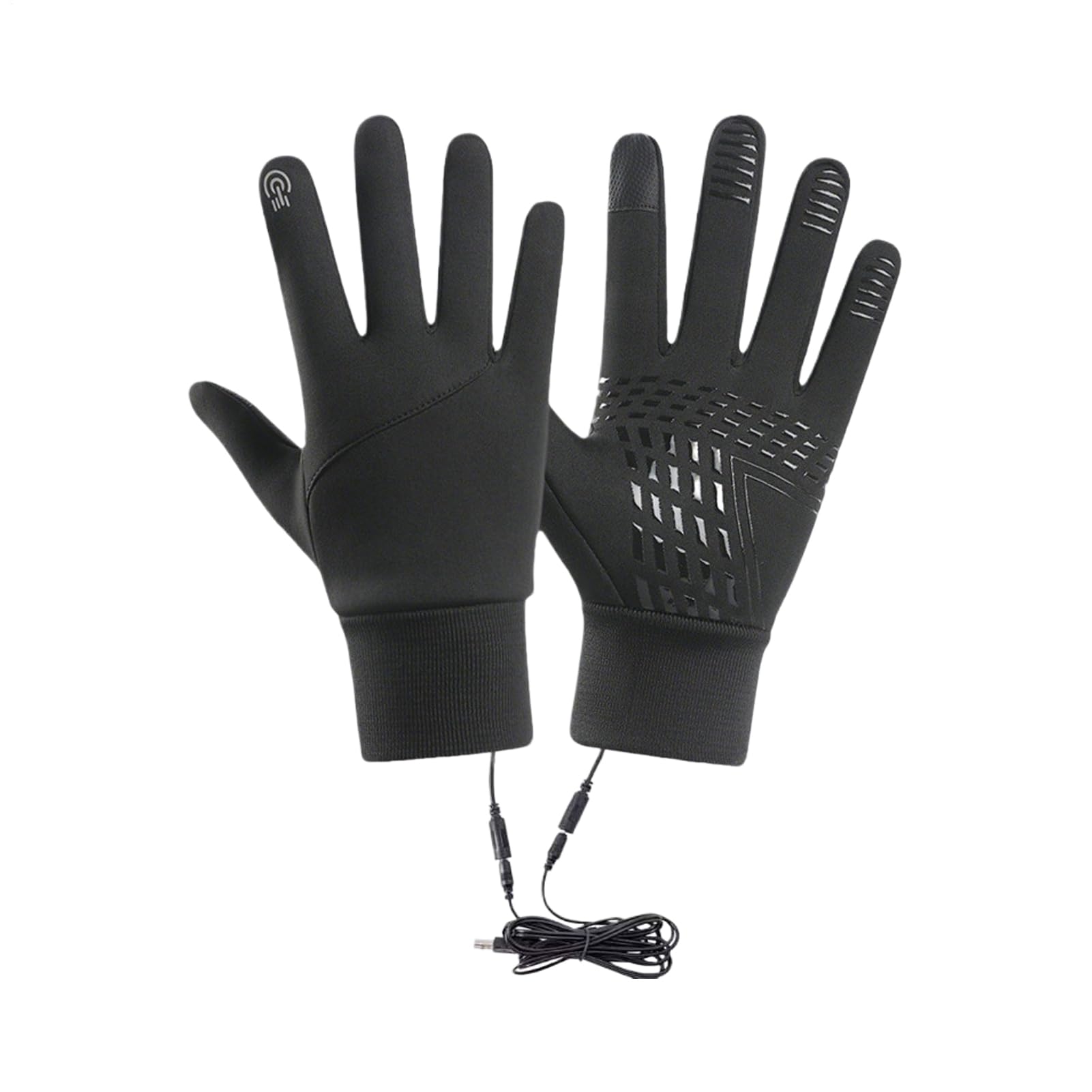 ヒーター付きグローブ | 電気式 USB充電 保温手袋,防風ミトン スキー アイスフィッシング ハン ...