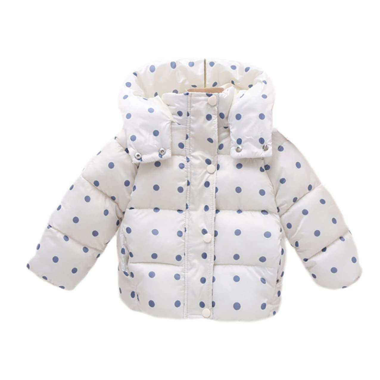 超軽量 キッズ服 コート ダウンコート ダウンジャケット フード付き 軽量 キッズ 幼稚園 水玉柄 ダウン..