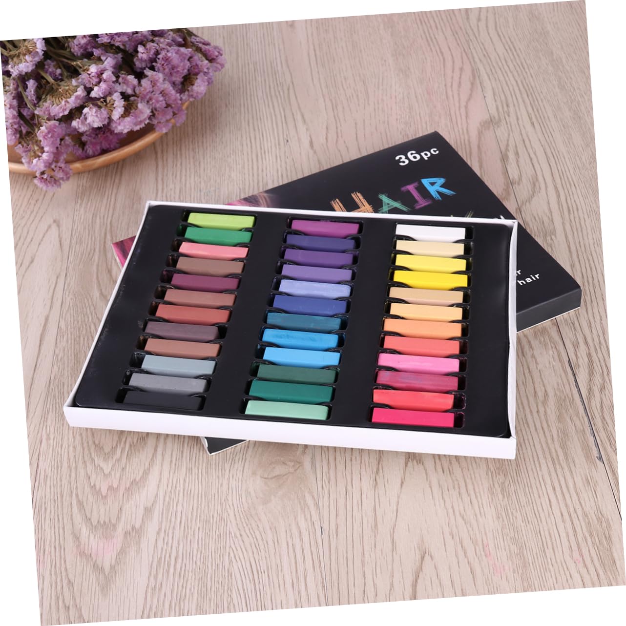 12 ヘアチョーク カラークレヨン カラーヘアワックス ヘアクレヨン 柔らかい 毛髪染料 染毛剤スティック