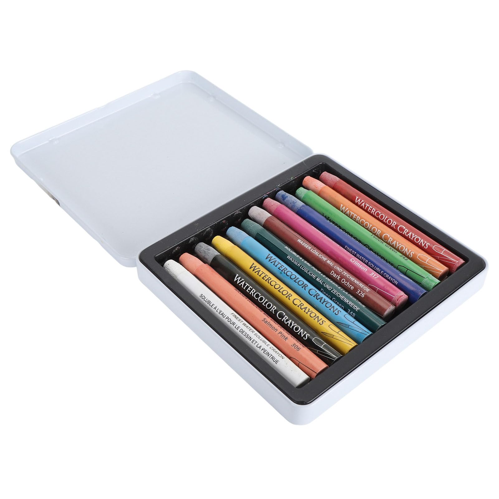 水彩クレヨン、ワックスベースの水溶性クレヨン 性能 (24色)