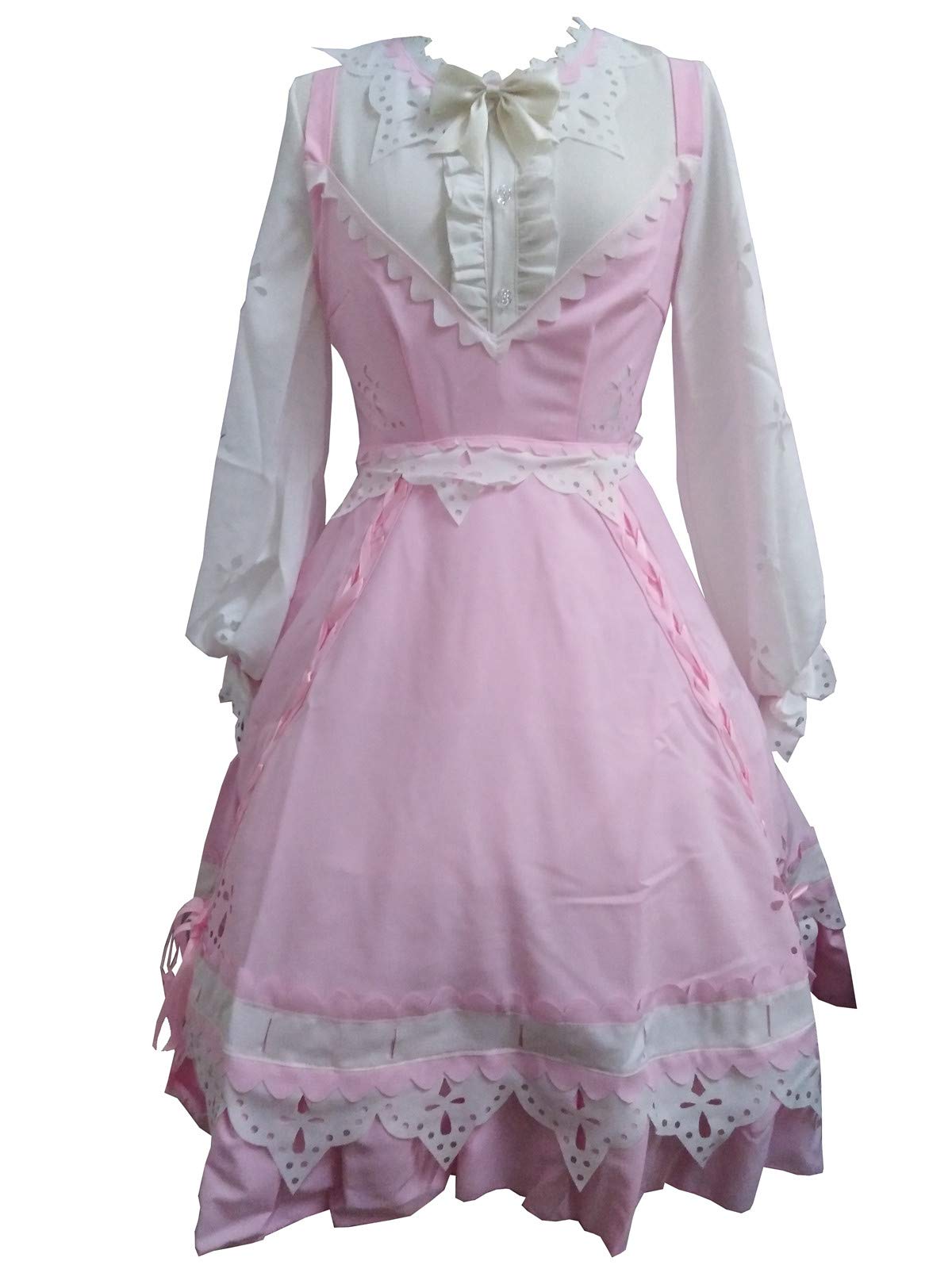 ハロウィン コスプレ メイド 衣装 ワンピース レディース シフォン ブラウス 森ガール ロリータ Lolita..