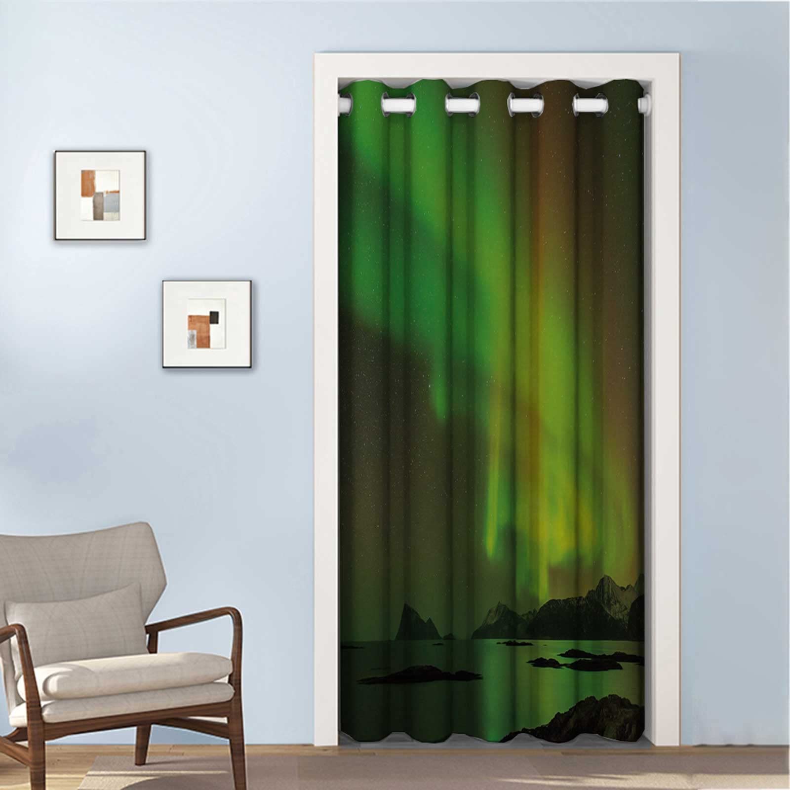 間仕切りカーテン 暖簾 のれん 省エネ 防音 節電対策 突っ張り棒 ハトメ 冷気カーテン 断熱カーテン ライダー オートバイ トラベル ワンダリング マウンテン バイク クラシック 幅150cm*丈230cm