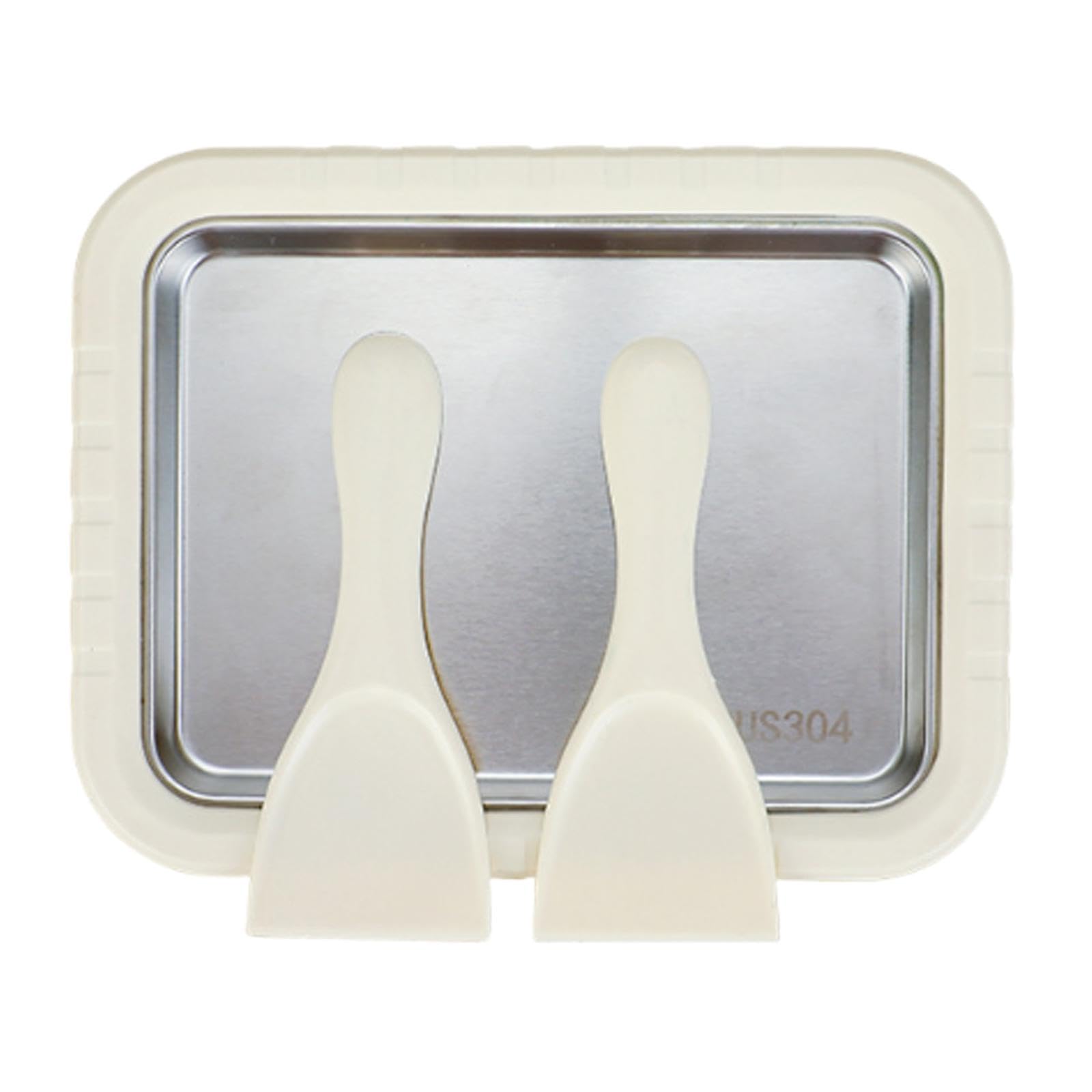 ロールアイスクリームメーカー ジェラートパン付き スパチュラ2本で楽しむフローズンヨーグルト作り, ..