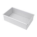 ケーキ型 ノンスティック チーズケーキ型 長方形ベークパン ローストトレイ デザート焼き皿 固定底 取り外しやすい 洗浄簡単 家庭オーブンに適用, 14