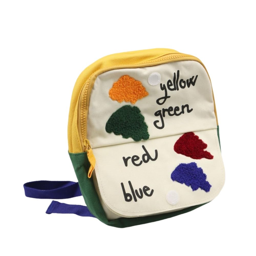 [] のキュートな子供用バックパック。刺繍入りフードとフリップアップカバー付き。幼稚園児サイズ約23 21 。