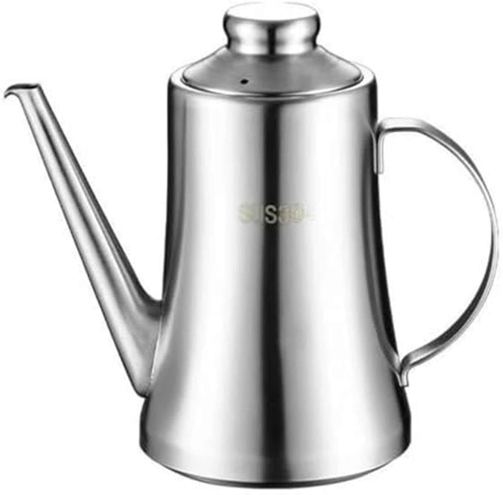 オイルポット フィルター付き ステンレス 油ポット 油入れ容器 油こし器 あぶらこし 残留物を濾過 油ろ..